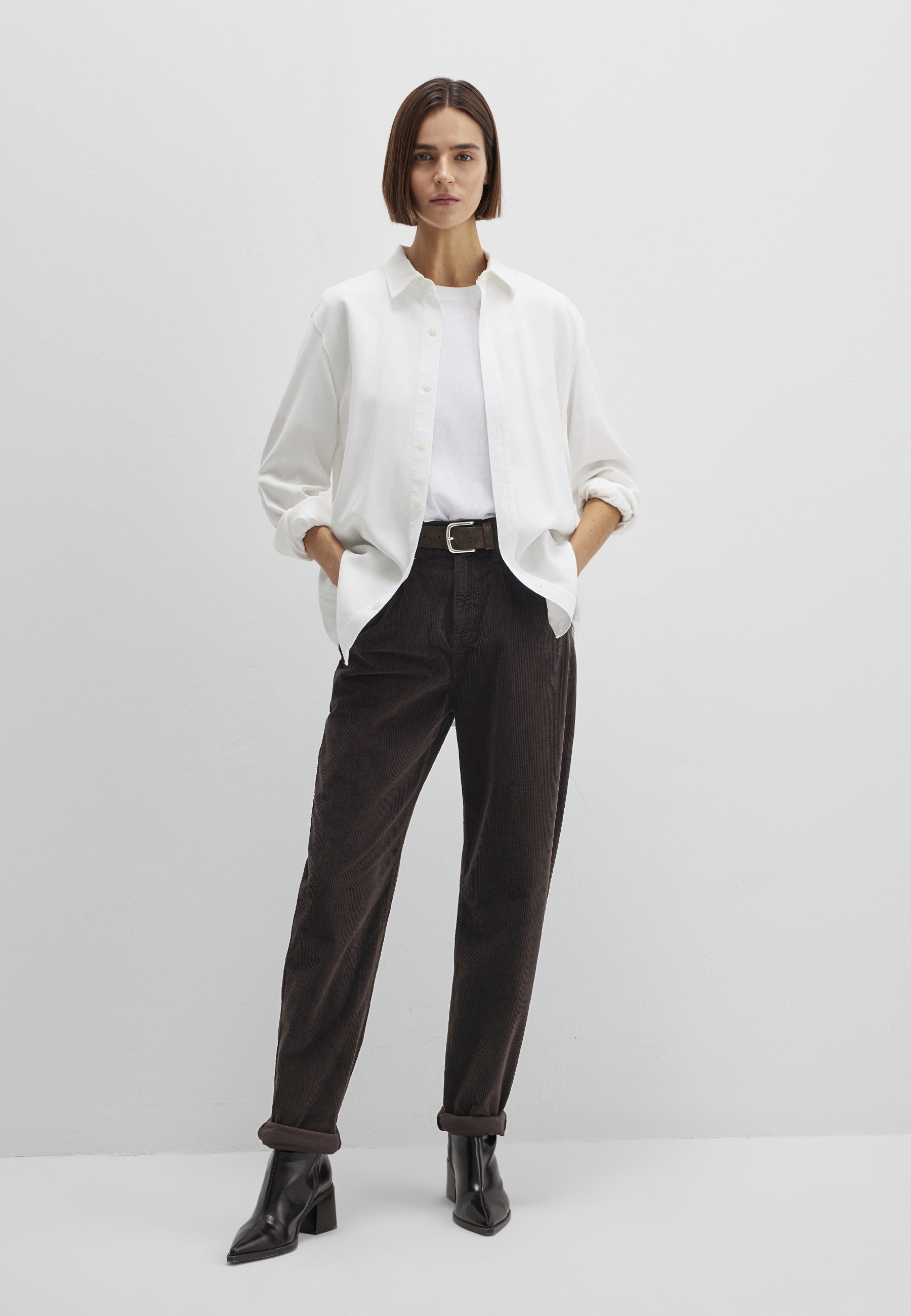 Mavi Weite Jeans "Cord Pants" Pleated Baggy Pants