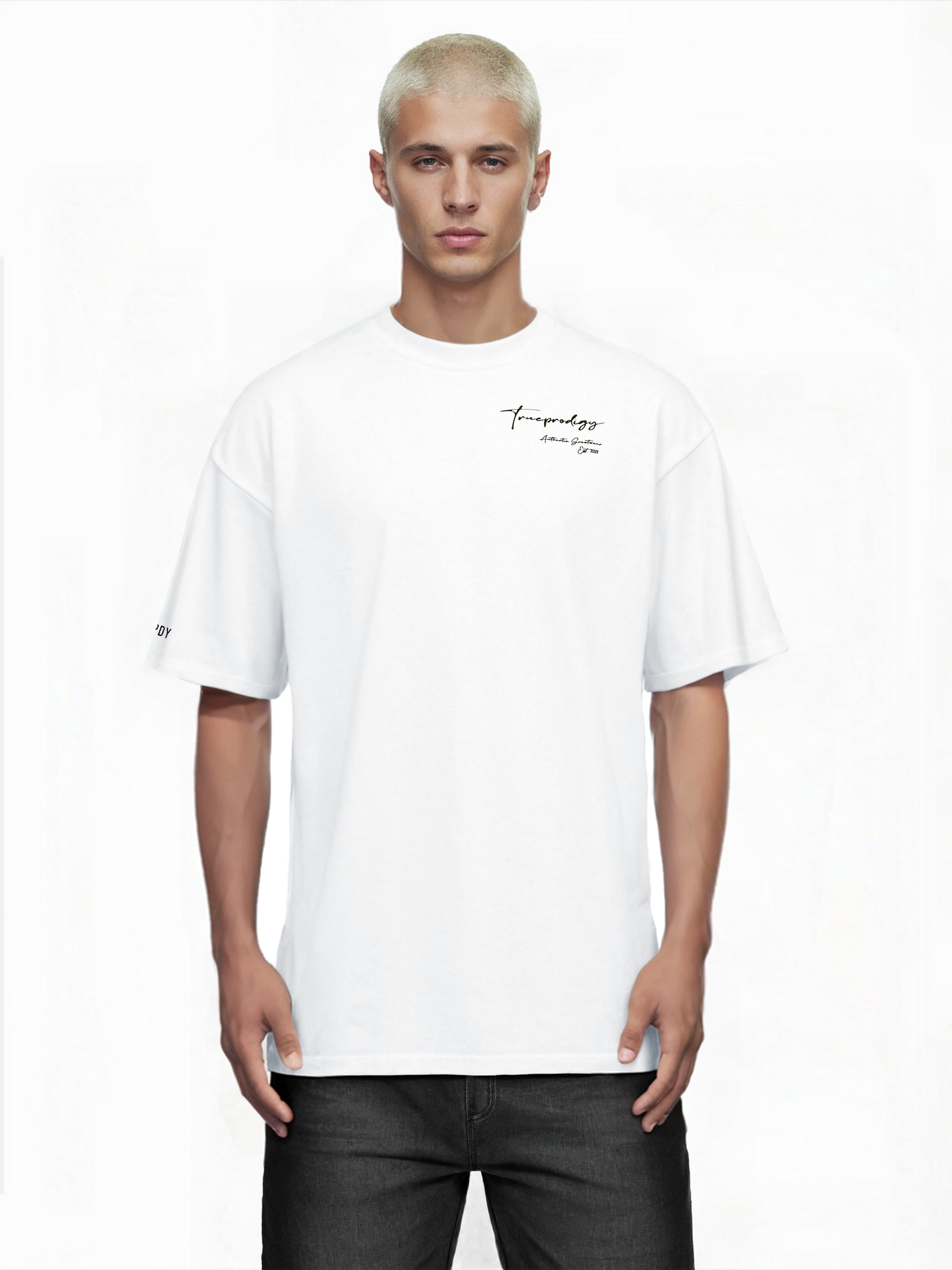 trueprodigy Oversize-Shirt "Marin Logo Print Oversized Rundhals"