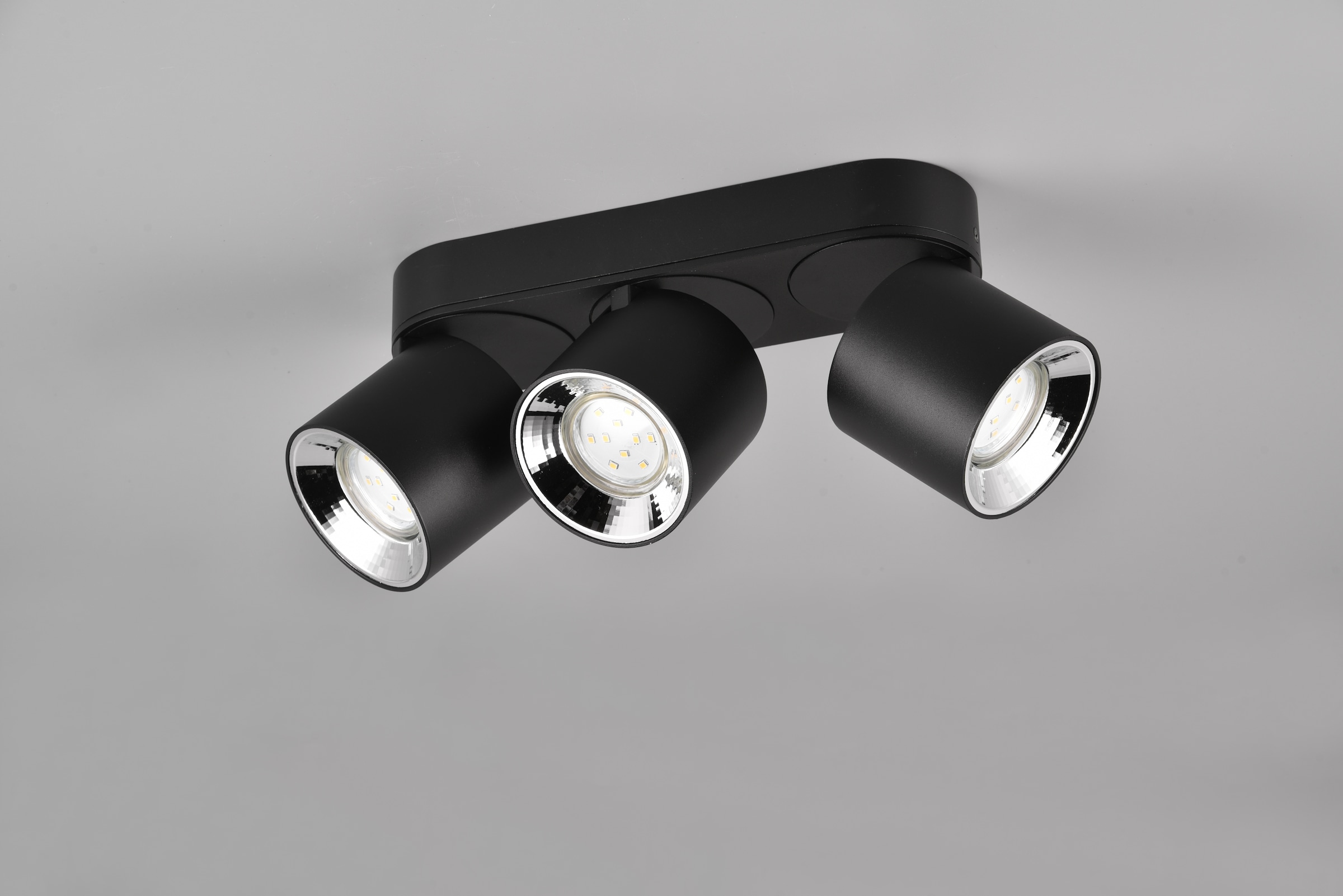 TRIO Leuchten Deckenleuchte »GUAYANA, Deckenspot 3-flammig exkl 3x GU10 max 10W Spot verstellbar« GU10 1 Stk. warmweiß - kaltweiß als Aufbauspot oder Einbauspot nutzbar Spot schwenkbar und drehbar