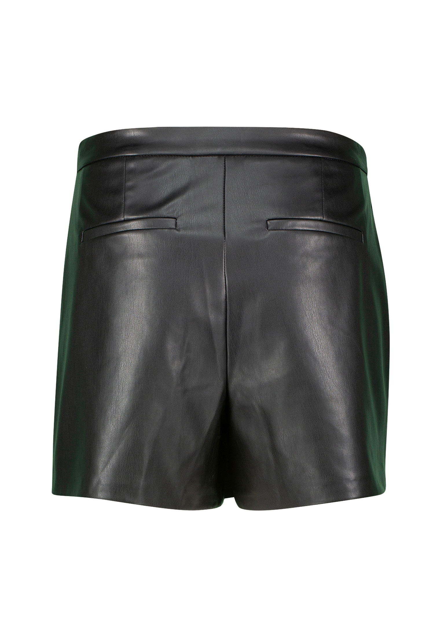 Zero Minirock »Damen Skorts in Lederoptik« Wickeldesign