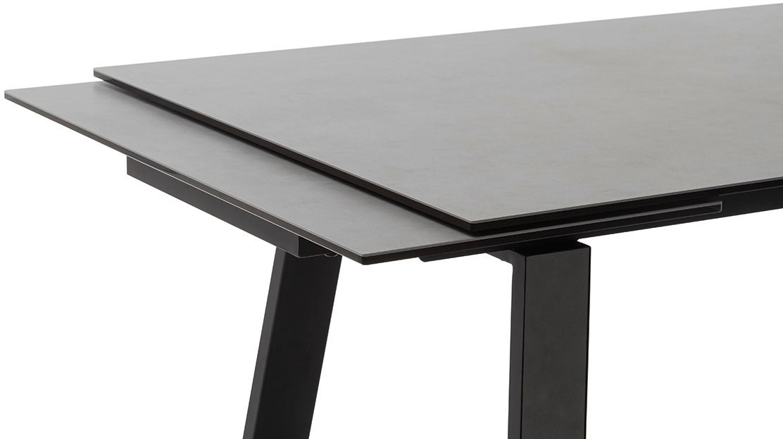 MCA furniture Esstisch »NARBONNE Kufentisch 200-300 cm«, (Einzelstück), Keramik,Metall,Stirnauszug,ausziehbar,Tischplatte 13 mm,10-12 Personen