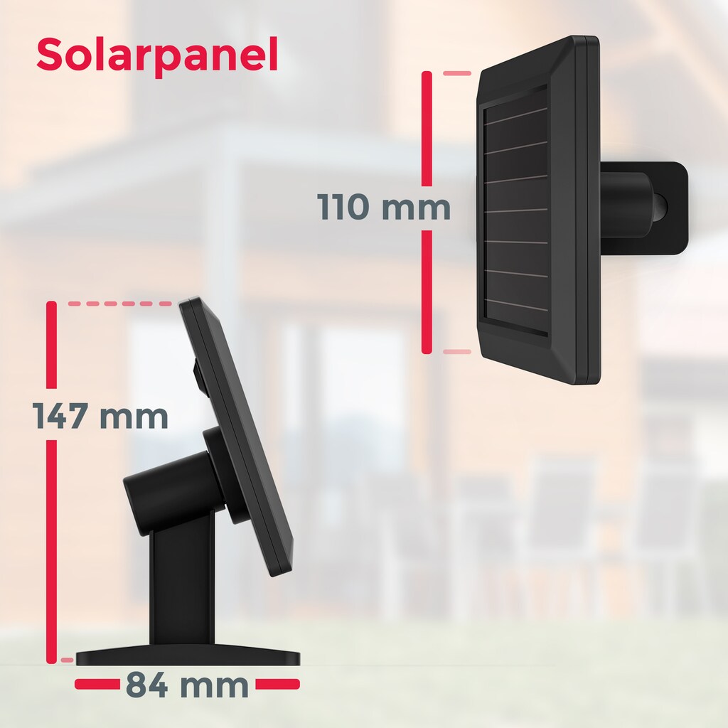 B.K.Licht Solar LED Außen-Wandleuchte, schwarz, inkl. LED Platine, 15 Lumen (bei Dauerlicht), 50 Lumen (bei Aktivierung für 30sec.) 6.500 Kelvin