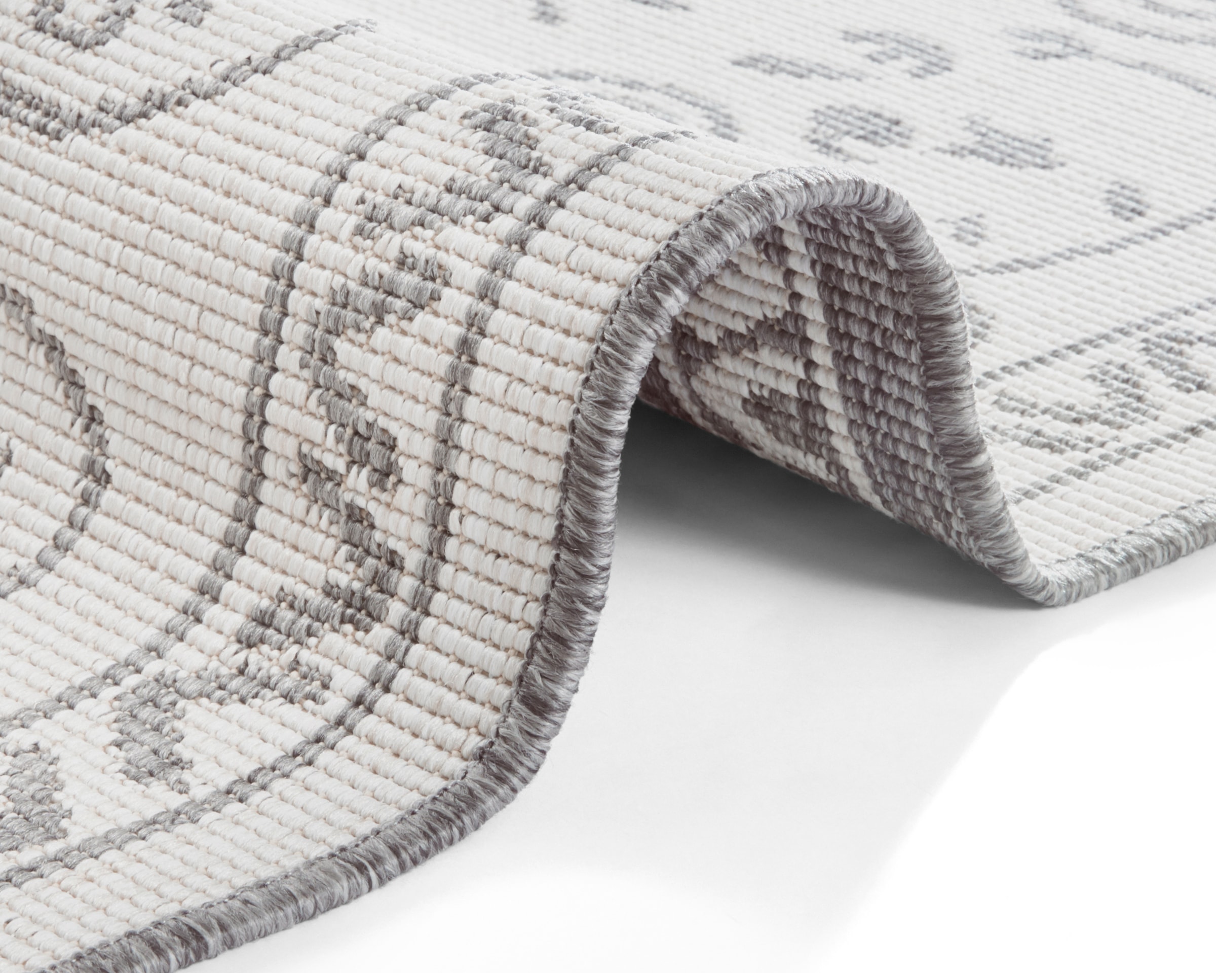 NORTHRUGS Teppich »LEYTE Wendeteppich«, rechteckig, 5 mm Höhe, In-& Outdoor, Teppich, Vintage, Wetterfest, Balkon, Garten, Wohnzimmer