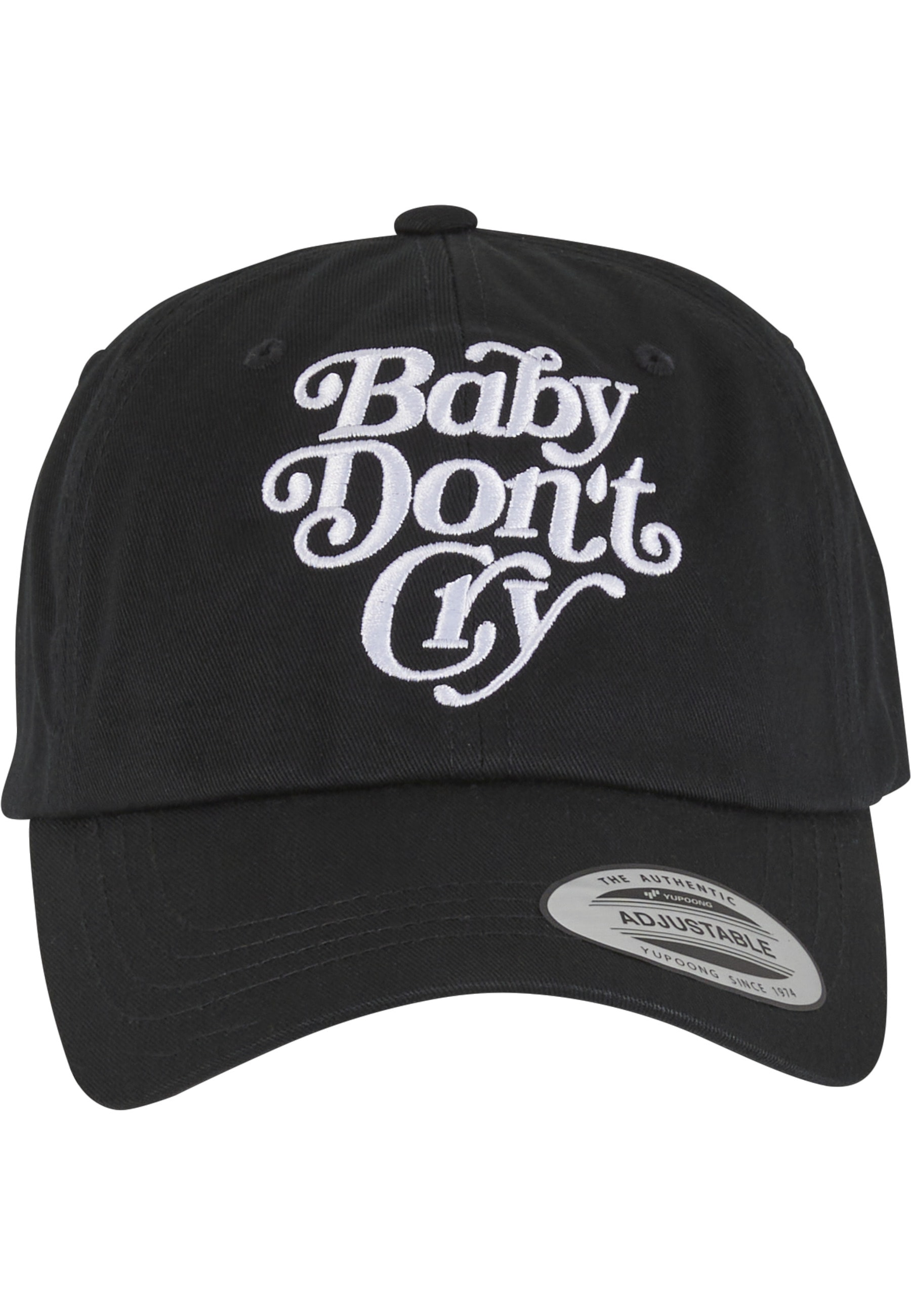 Snapback Cap "Upscale by Mister Tee Upscale Baby don't Cry Dad Cap"schwarz, UPSCALE BY MISTER TEE, 100% Baumwolle, Caps