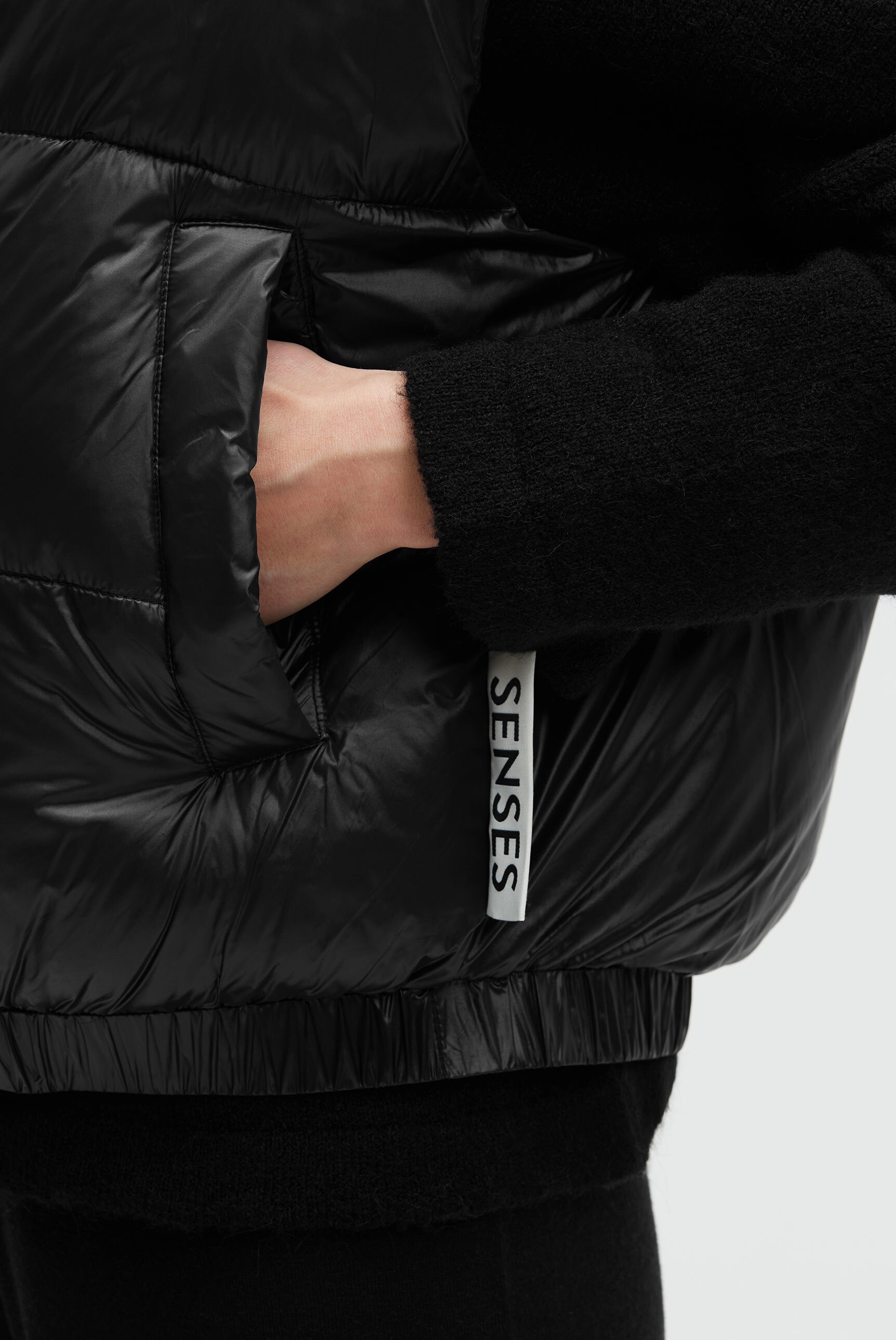SENSES.THE LABEL Steppweste mit elastischem Saumabschluss