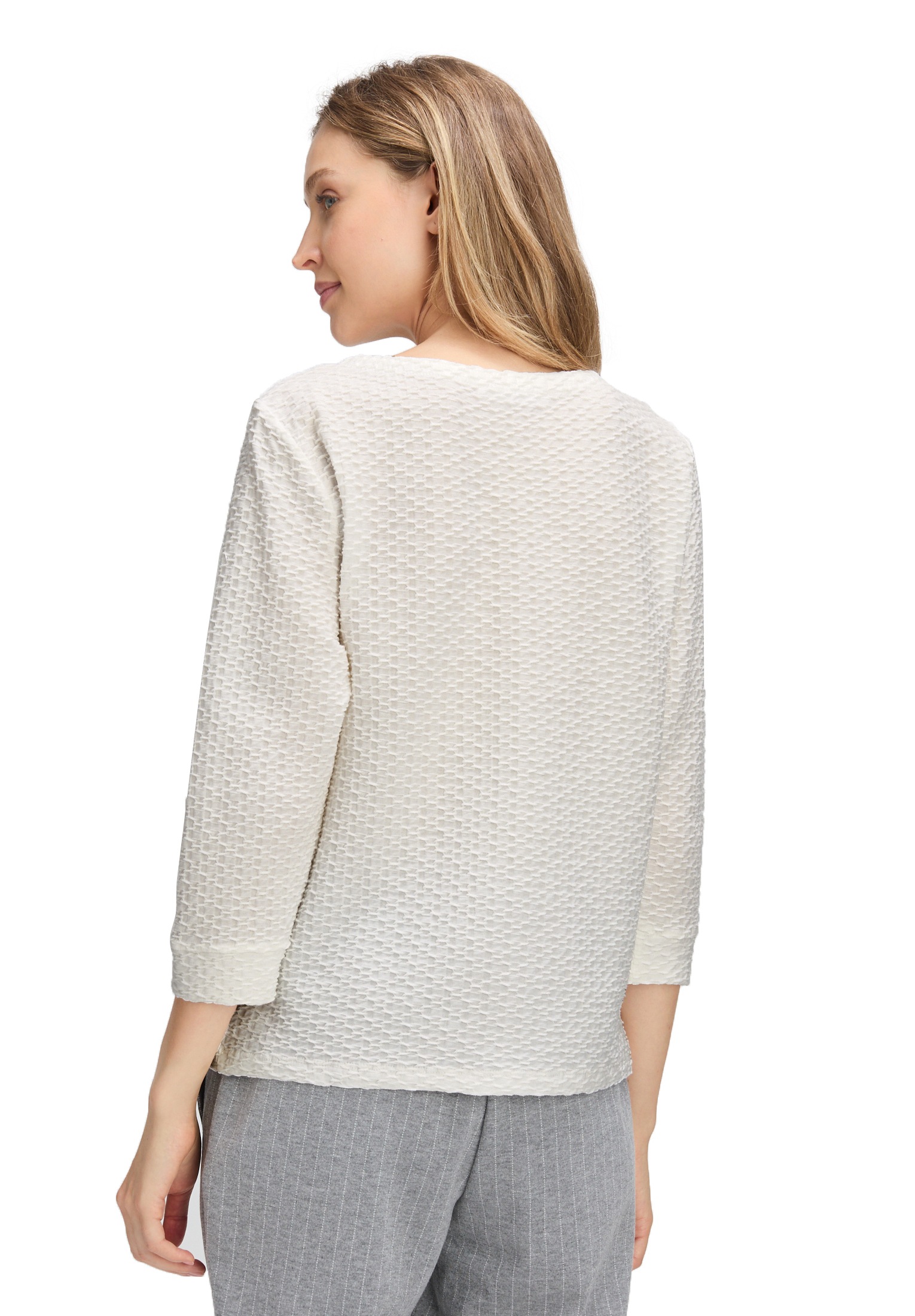 Betty&Co 3/4-Arm-Shirt »Betty & Co Damen Strukturshirt mit Rundhalsausschnitt«, (1 tlg.)