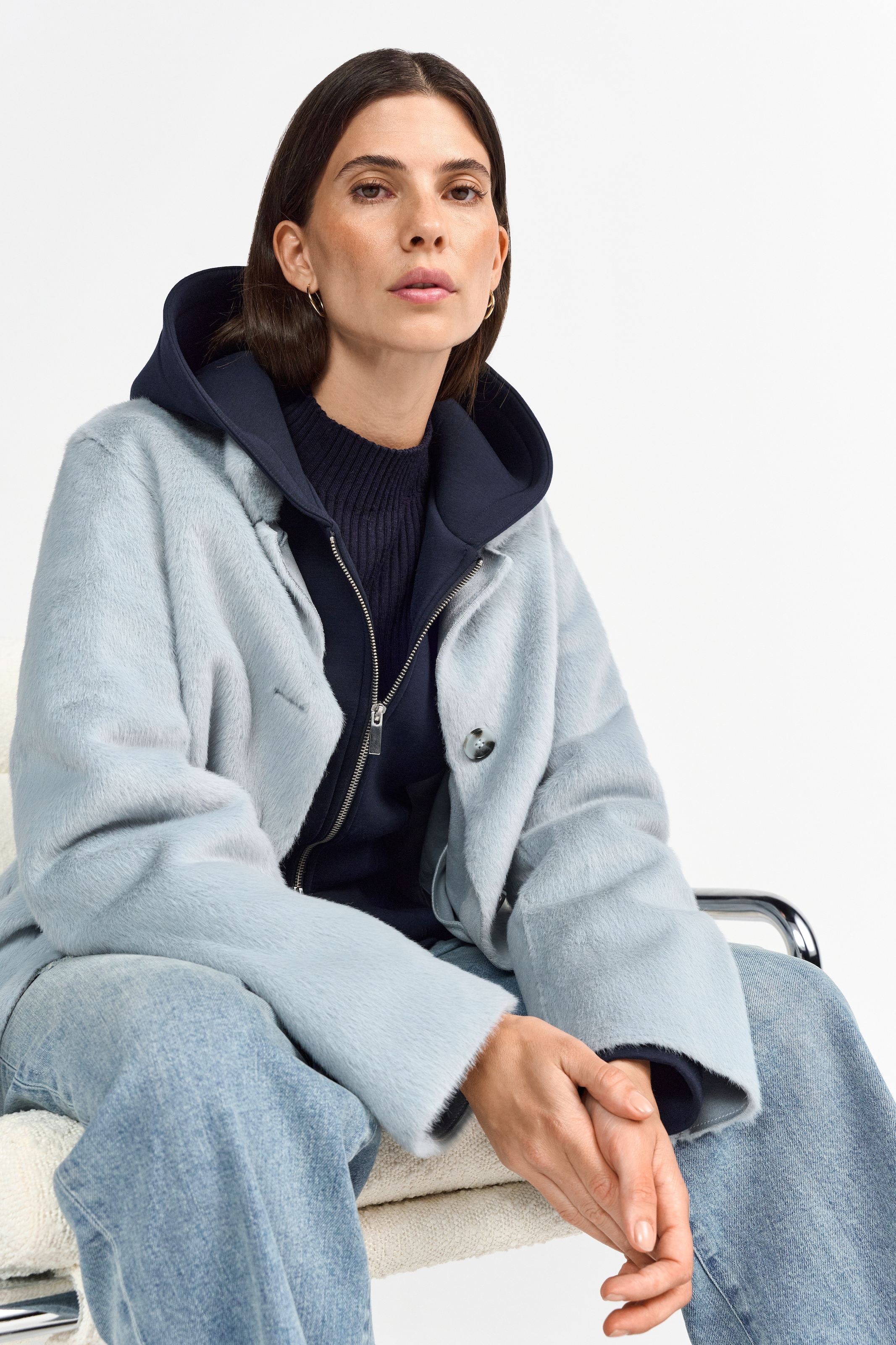 RICHROYAL Fellimitatjacke, ohne Kapuze, Mit Rundhalsausschnitt günstig online kaufen
