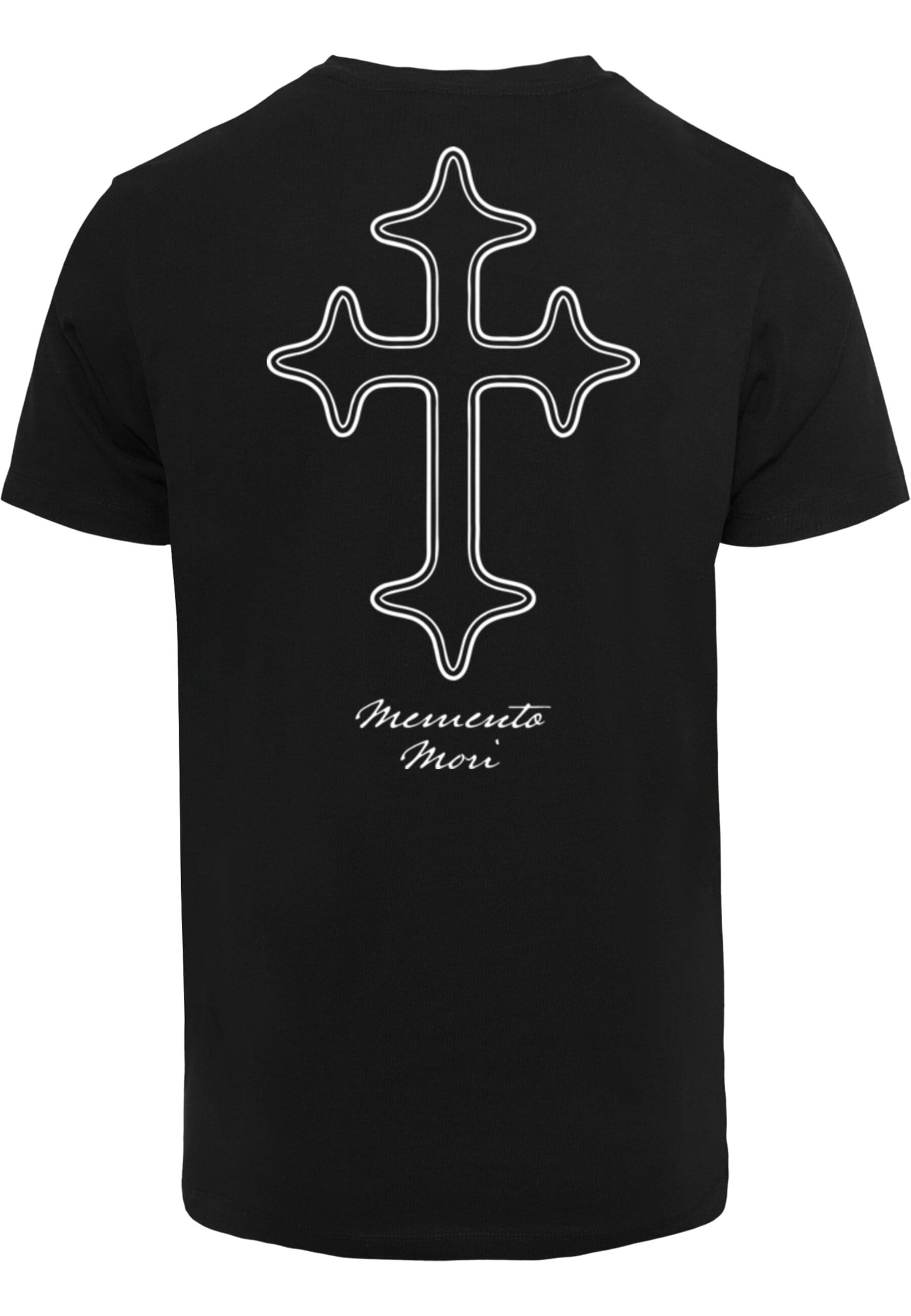 MisterTee T-Shirt "MisterTee Memento Mori Oneline Cross Tee" 1 Stk. günstig online kaufen