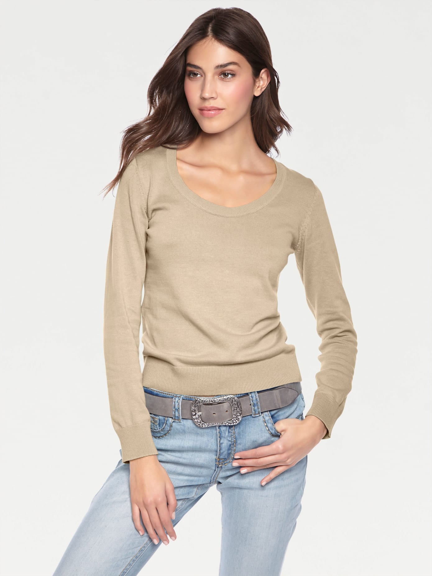 LINEA TESINI by heine Rundhalspullover »Rundhals-Pullover«