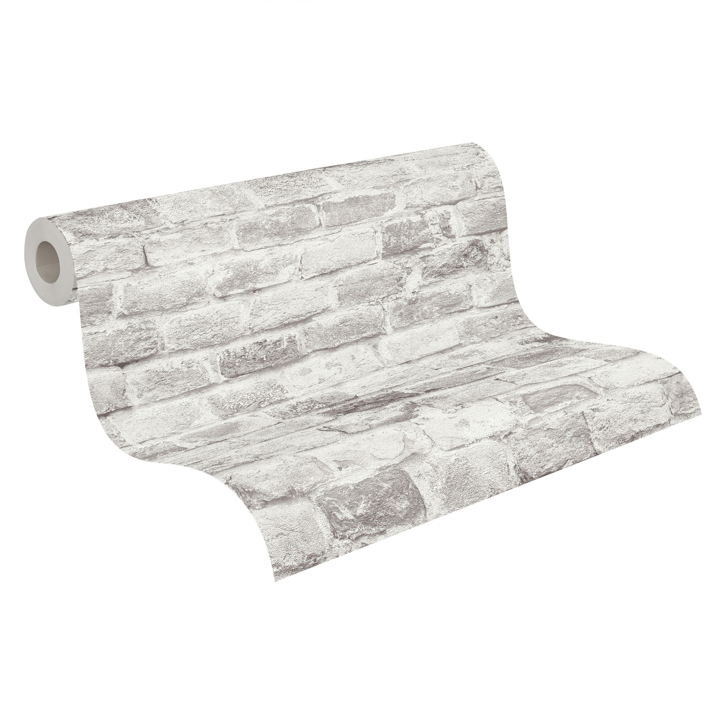 A.S. Création Vliestapete »Bricks & Stones Steinoptik« gemustert | matt | neutral leicht strukturiert Tapete Stein Tapeten Wohnzimmer Schlafzimmer Küche modern Design Optik