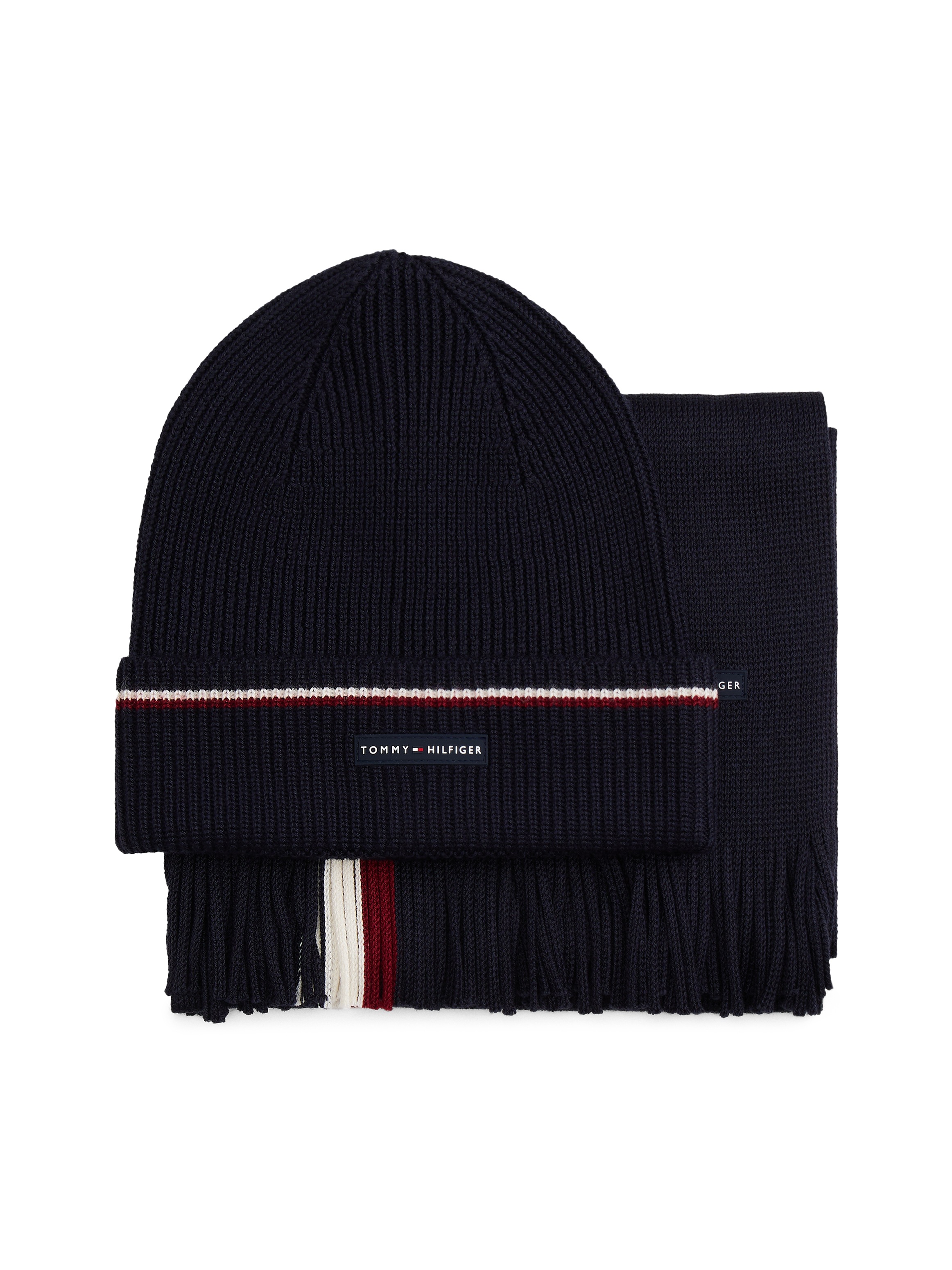 Tommy Hilfiger Beanie "TH RWB BEANIE & SCARF", in Geschenkbox, aus Wollmix günstig online kaufen