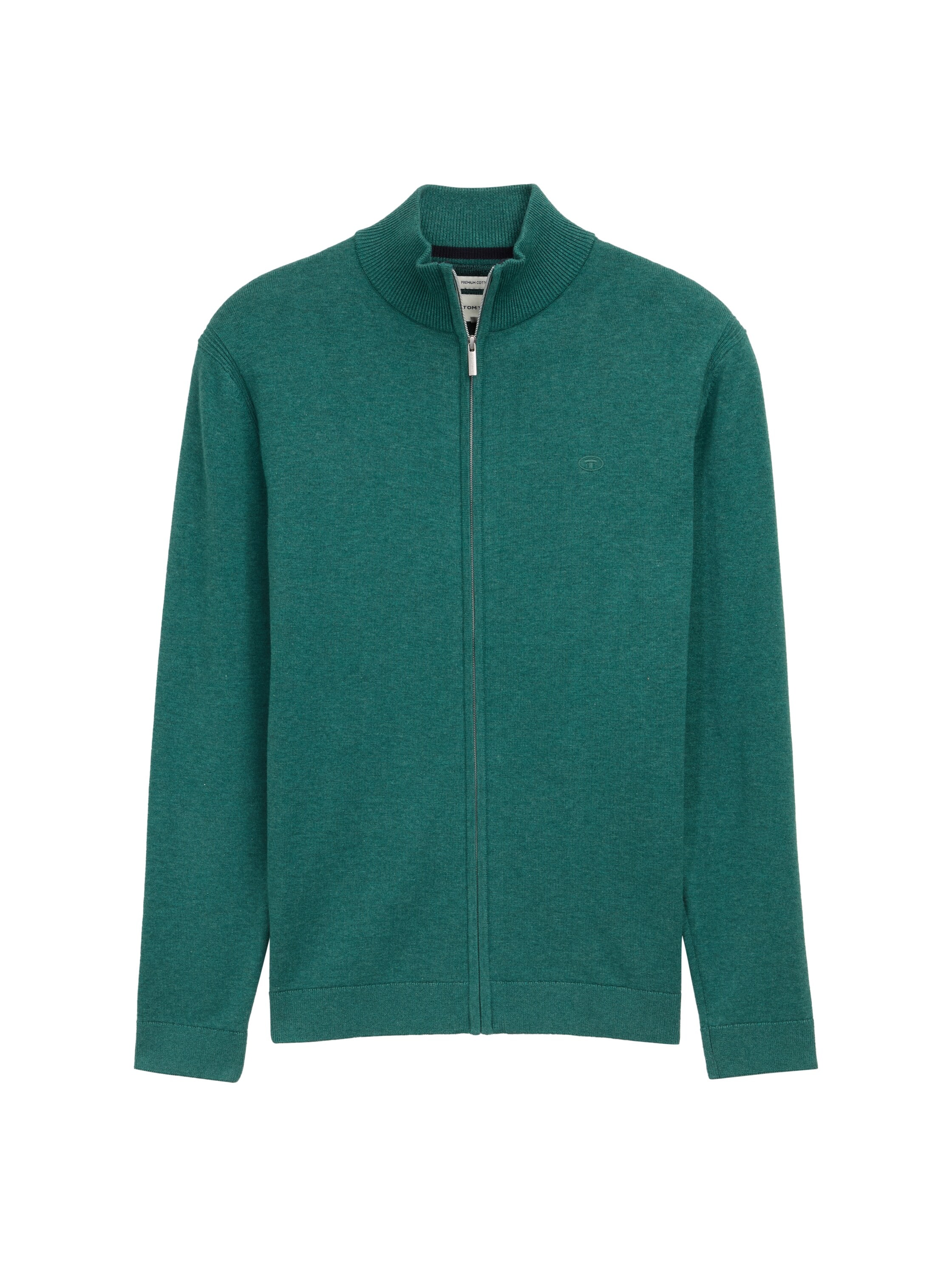 TOM TAILOR Strickjacke, mit Logo Stickerei