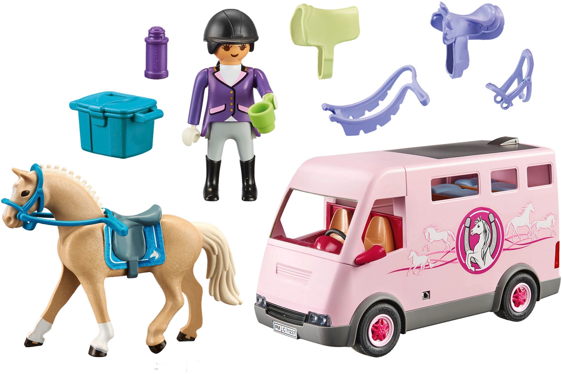 Playmobil® Konstruktions-Spielset »Pferdetransporter (71237), Country«, (47 St.), Made in Europe