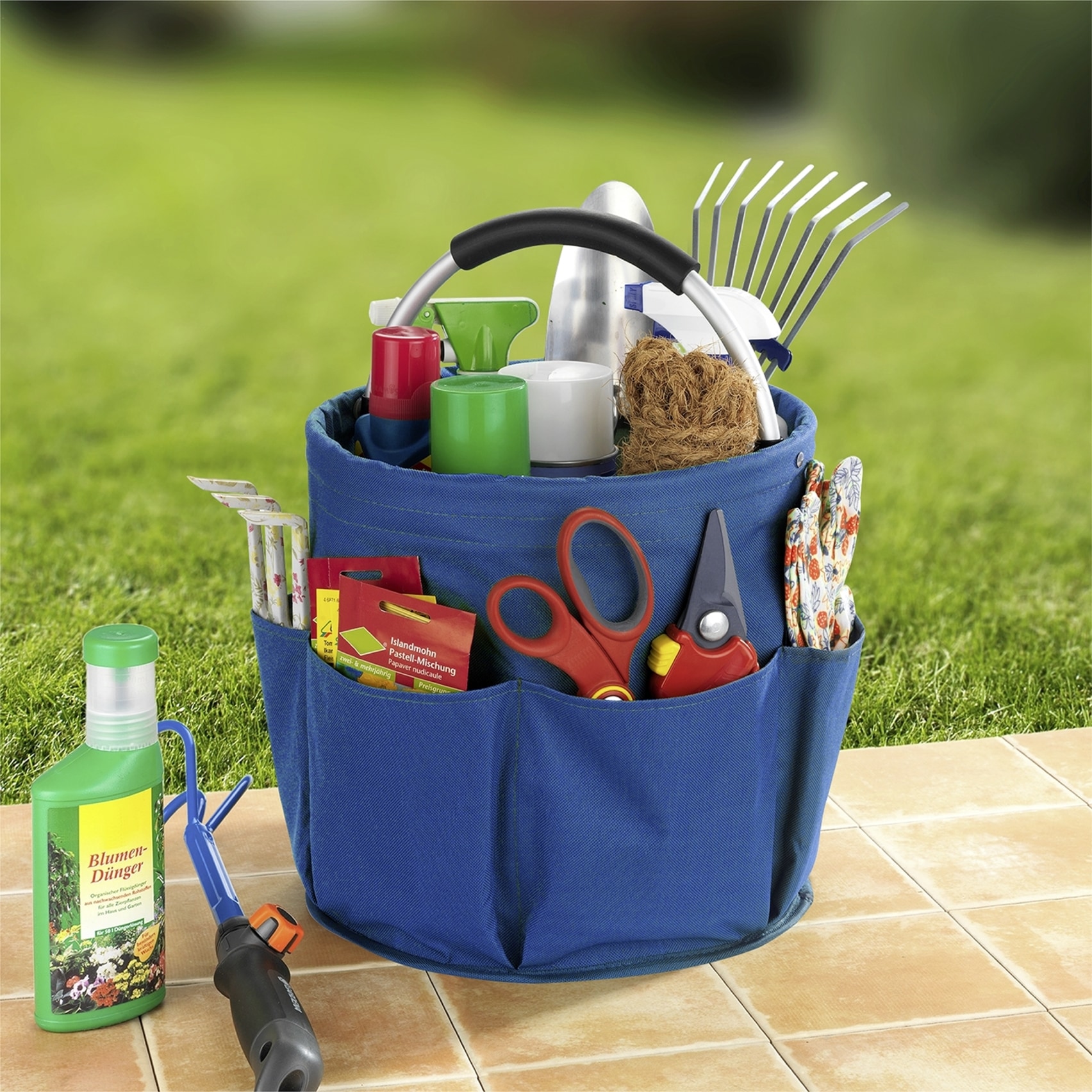 Maximex Organizer »Universal-Reinigungs-Caddy«, (Set, 2 St.), Allzweckkorb mit 6 Außentaschen, ideal für Haushalt, Garten & Camping
