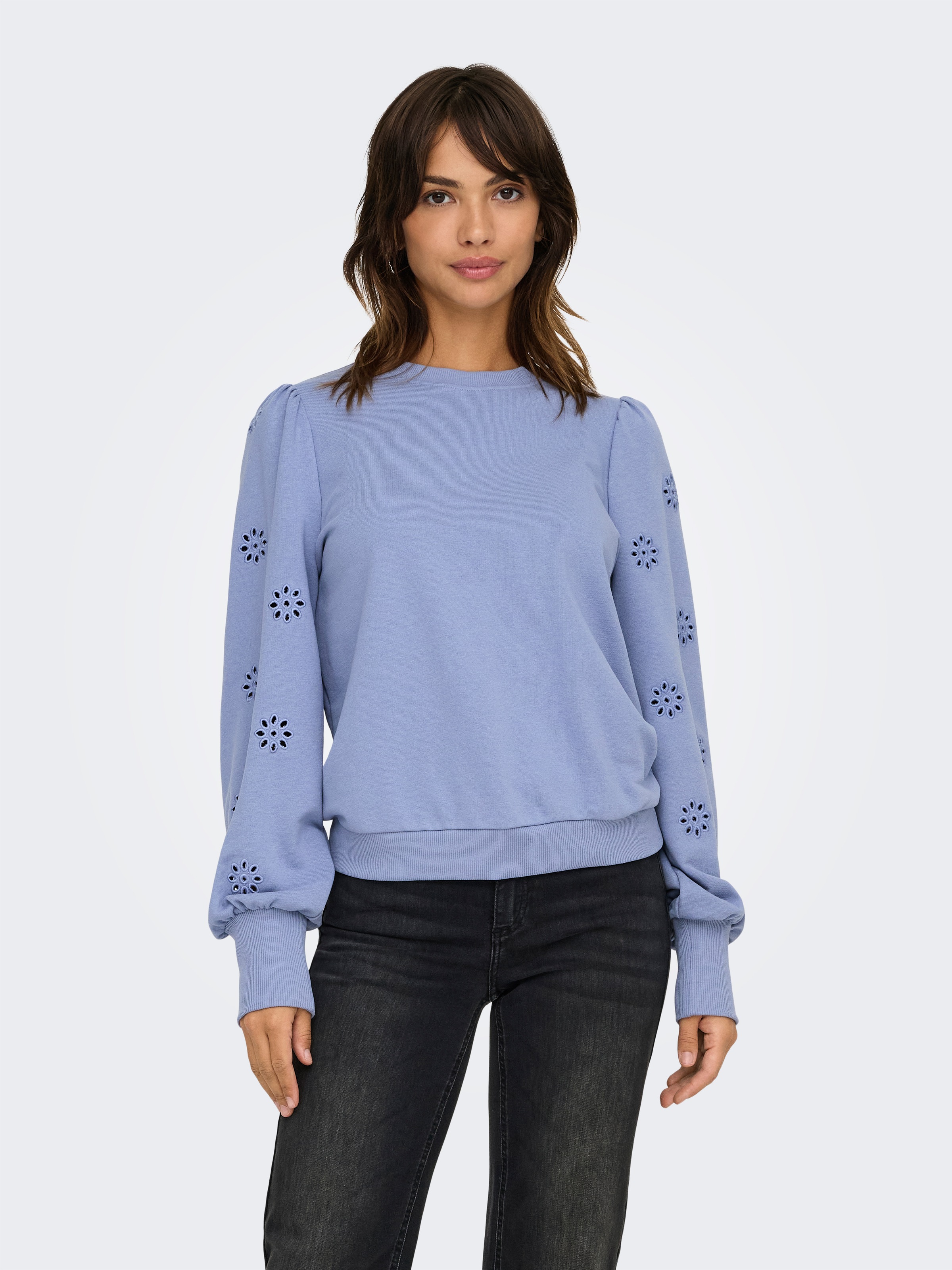 ONLY Sweatshirt "ONLFEMME L/S PUFF EMBROIDERY UB SWT", mit Puffärmeln mit w günstig online kaufen