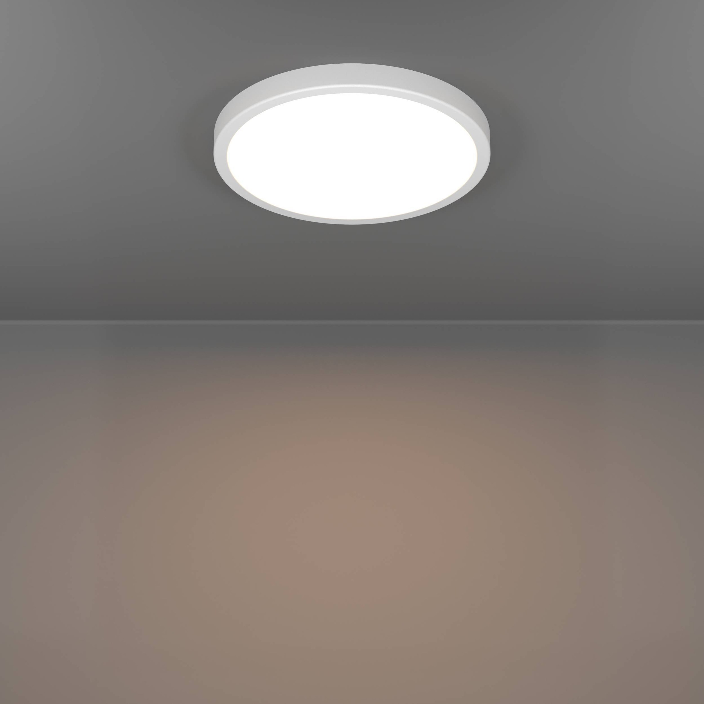 EGLO Aufbauleuchte »Fueva 6 Deckenleuchte, Aufbaulampe, Kunststoff, Deckenbeleuchtung« LED-Modul 1 Stk. Kaltweiß | Neutralweiß | Warmweiß Aufbauleuchte - H2,5 x Ø27,8 cm - weiß - 14,2W inkl.