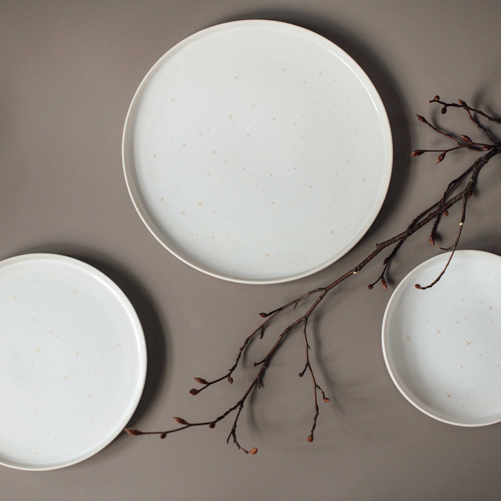 like. by Villeroy & Boch Schale »Dessertschalen Winter Glow ø 17 cm 6er Set beige«