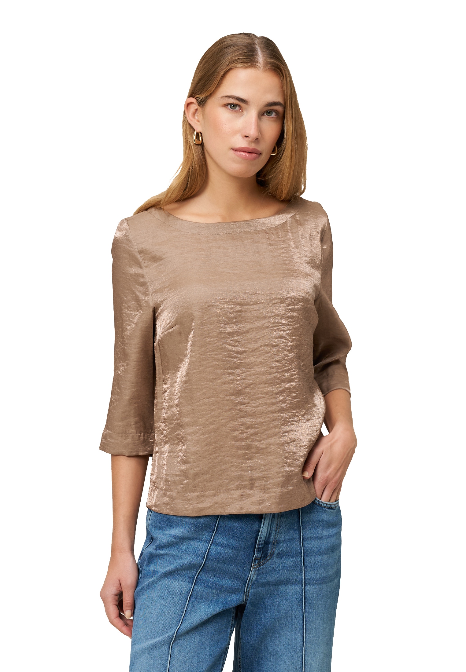 Zero Klassische Bluse "Damen mit Knittereffekt" günstig online kaufen