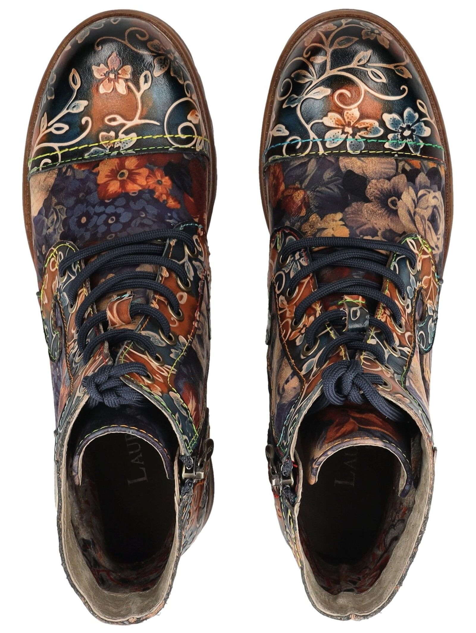 LAURA VITA Schnürstiefelette »LAURA VITA Stiefelette Leder/Textil«