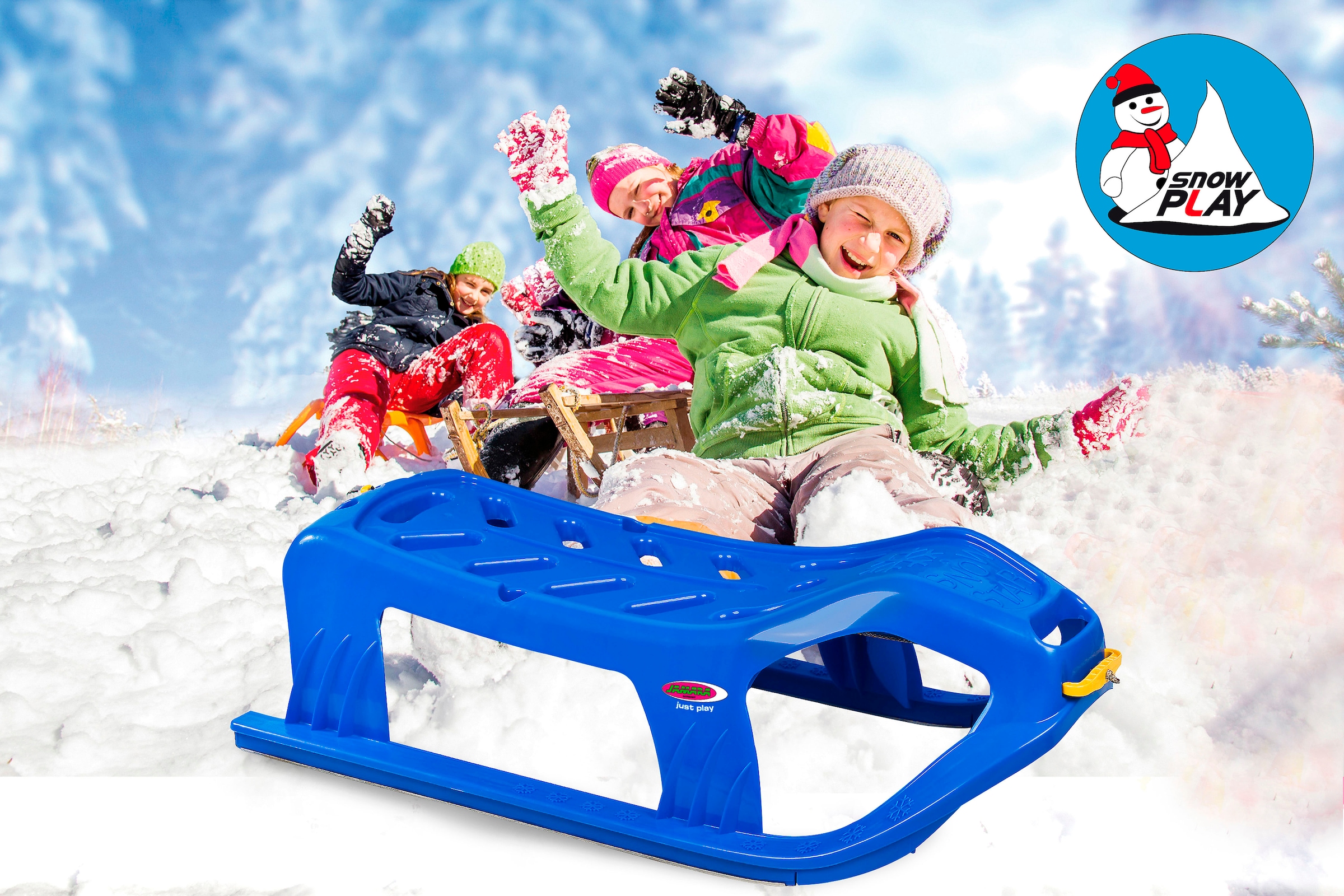 Jamara Schlitten »Snow Play Schlitten Snow-Star 90 cm« Made in Europe