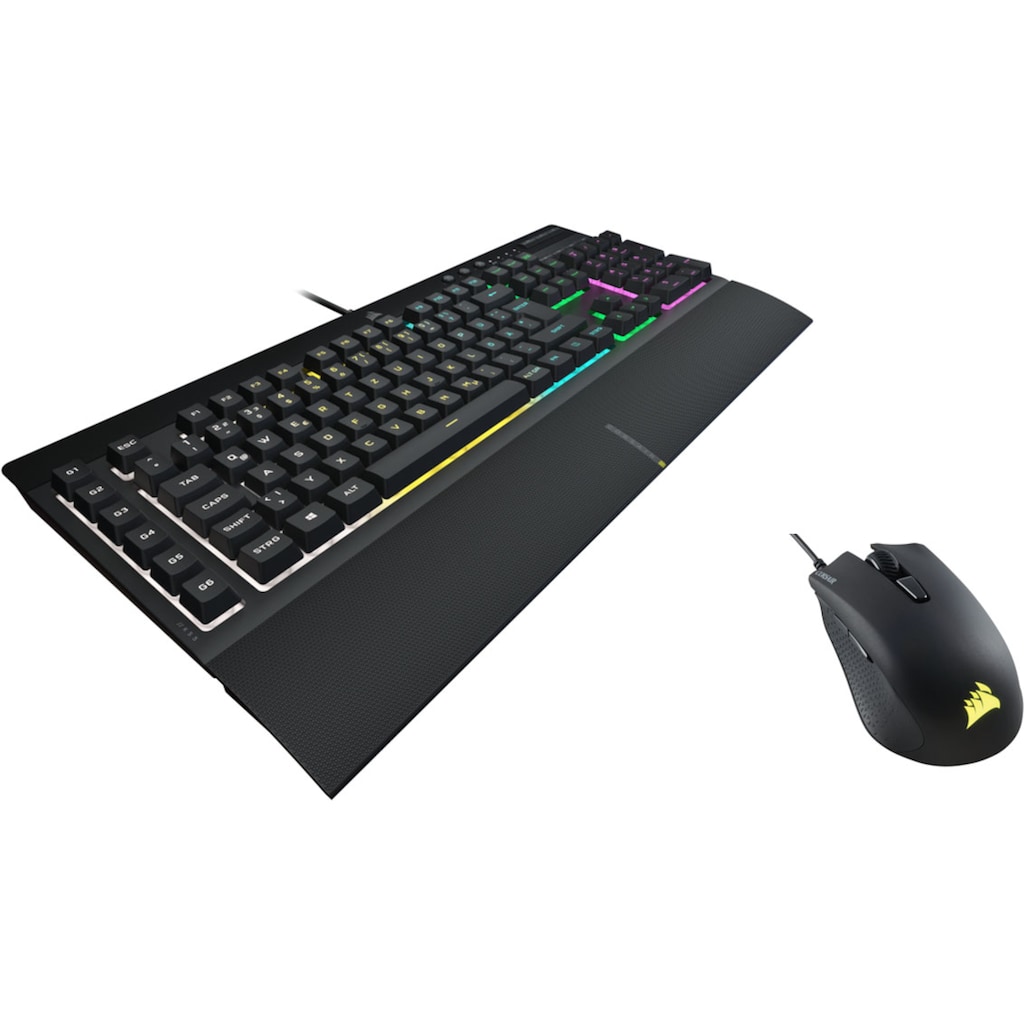 Corsair Tastatur- und Maus-Set »K55 RGB PRO QWERTZ+ HARPOON RGB PRO Gaming-Bundle (DE)«