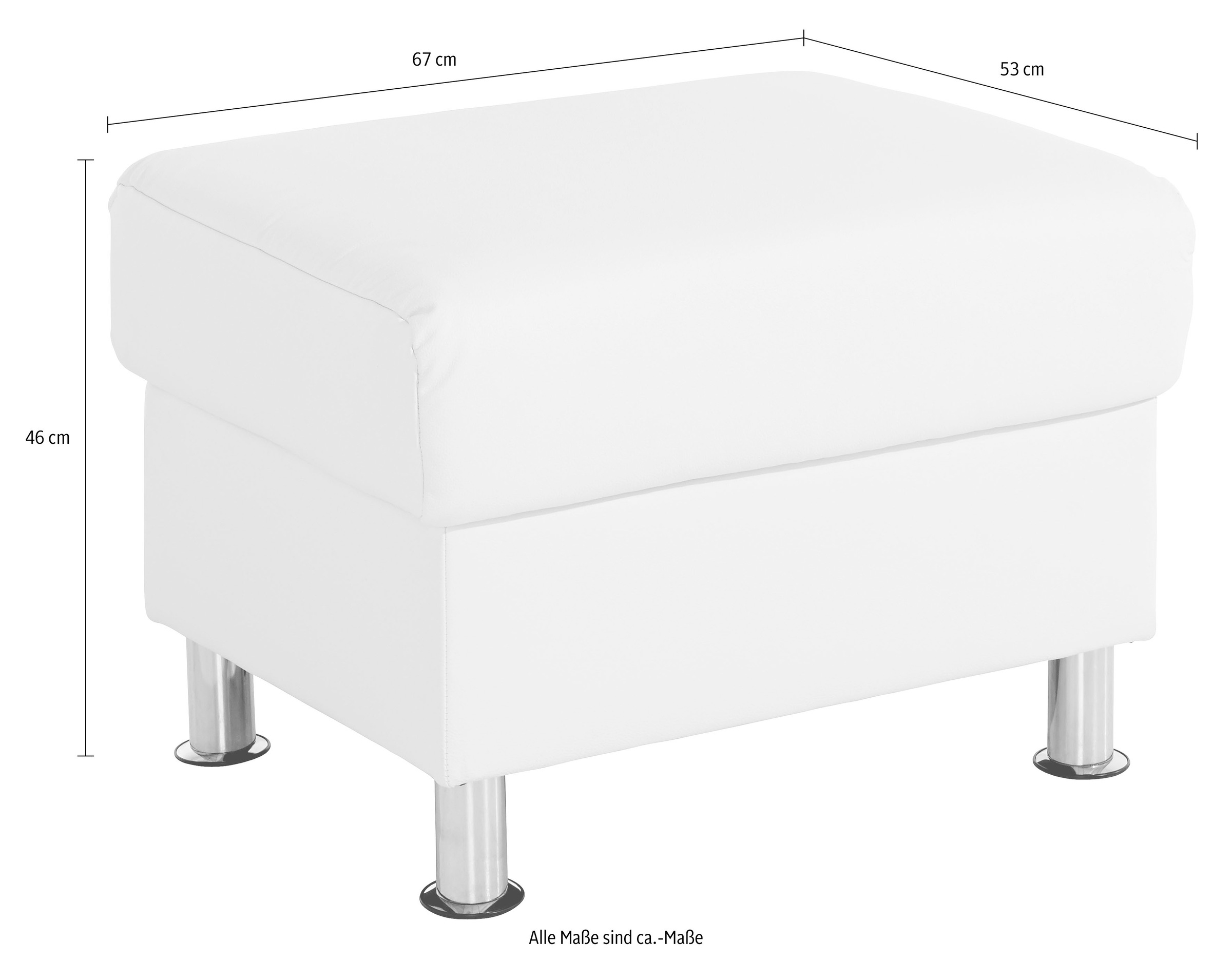 TRENDMANUFAKTUR Hocker, frei im Raum stellbar