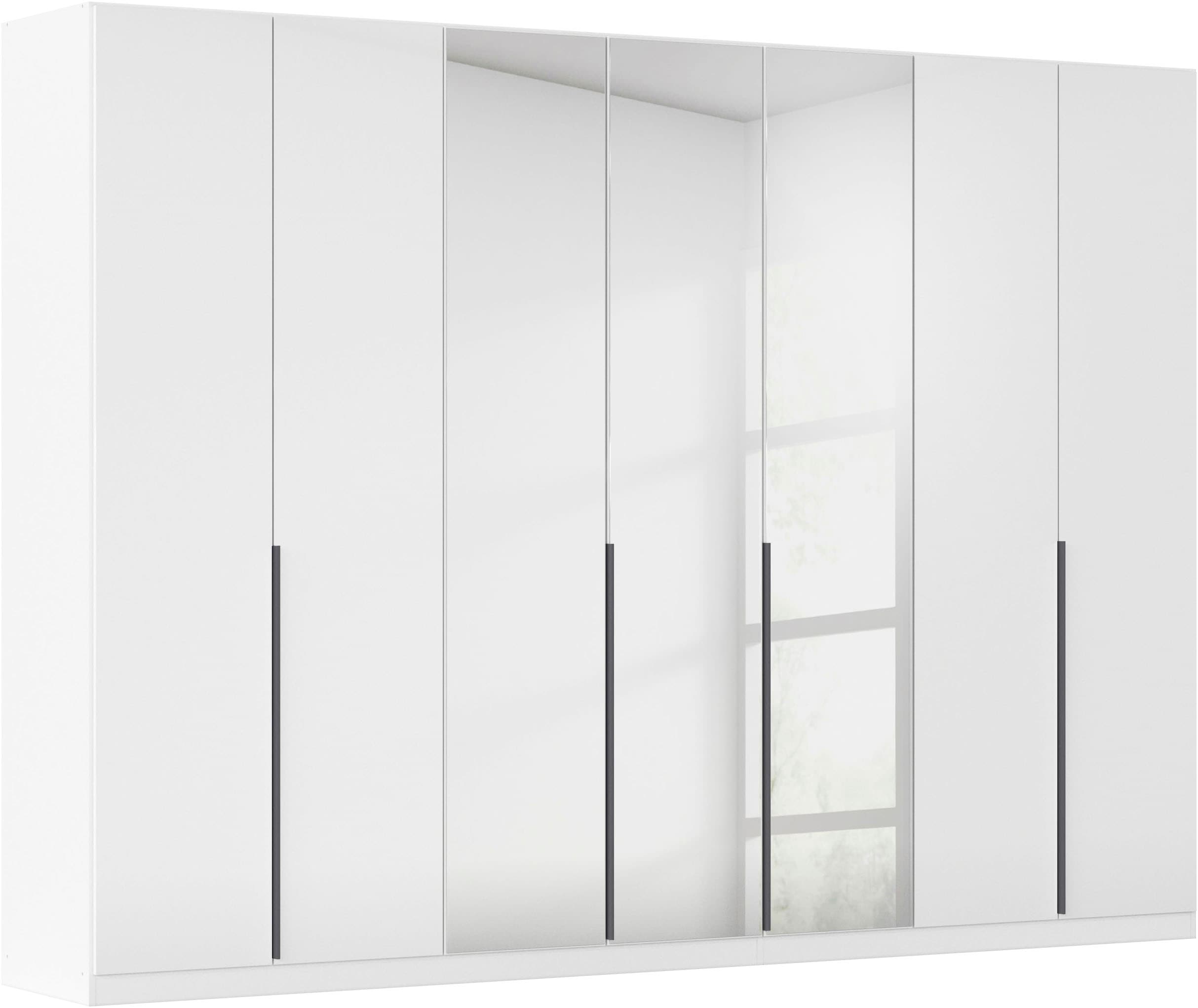 OTTO home Drehtürenschrank "Kleiderschrank Schrank Garderobe AGORDO mit Dekor- oder Hochglanzfront" in zwei Griff-Farben, Breiten 91-405 cm, durchdachte Innenausstattung, in 8 Breiten und 2 Höhen MADE IN GERMANY