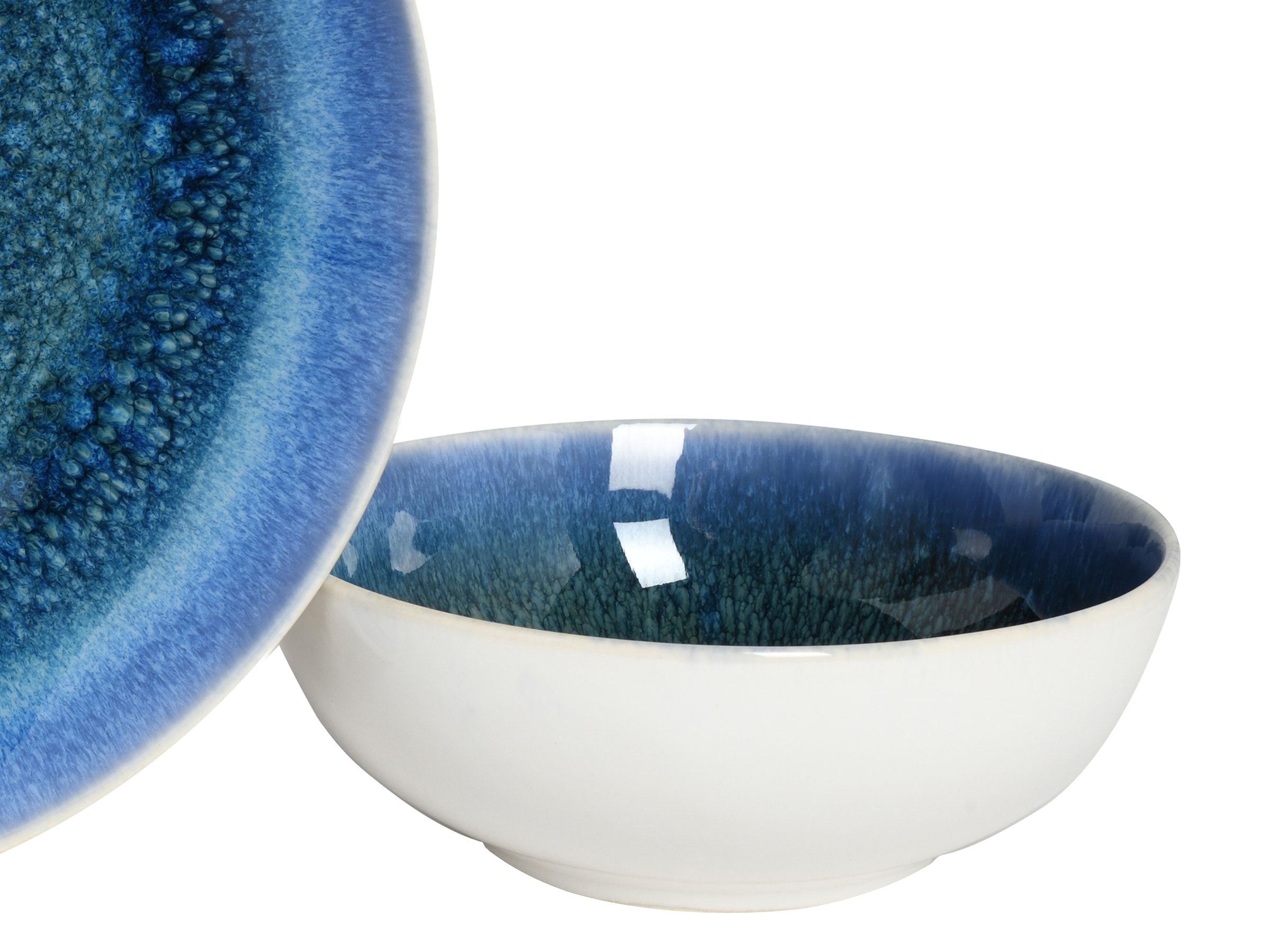 CreaTable Kombiservice »Caldera«, (Set, 8 tlg.), irisierende Glasur
