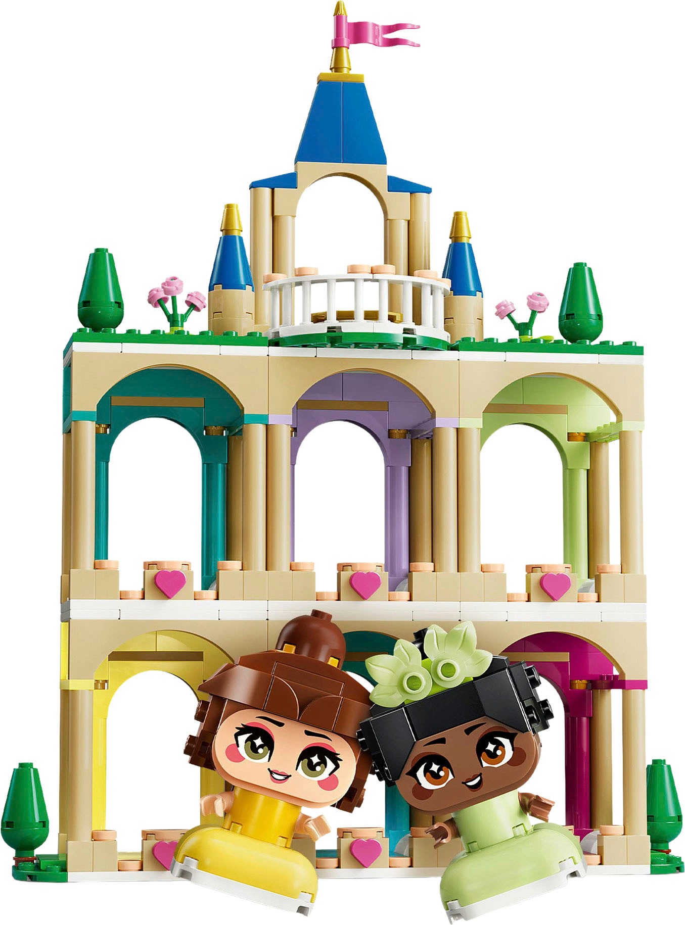 LEGO® Konstruktionsspielsteine »Die Mini-Prinzessinnen Belle und Tiana mit ihrem Schloss (43291)« LEGO Disney Princess; Made in Europe