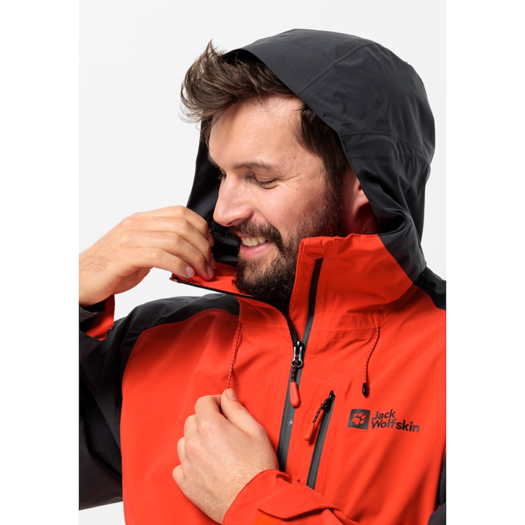 Jack Wolfskin Funktionsjacke »EAGLE PEAK 2L JKT M«, mit Kapuze