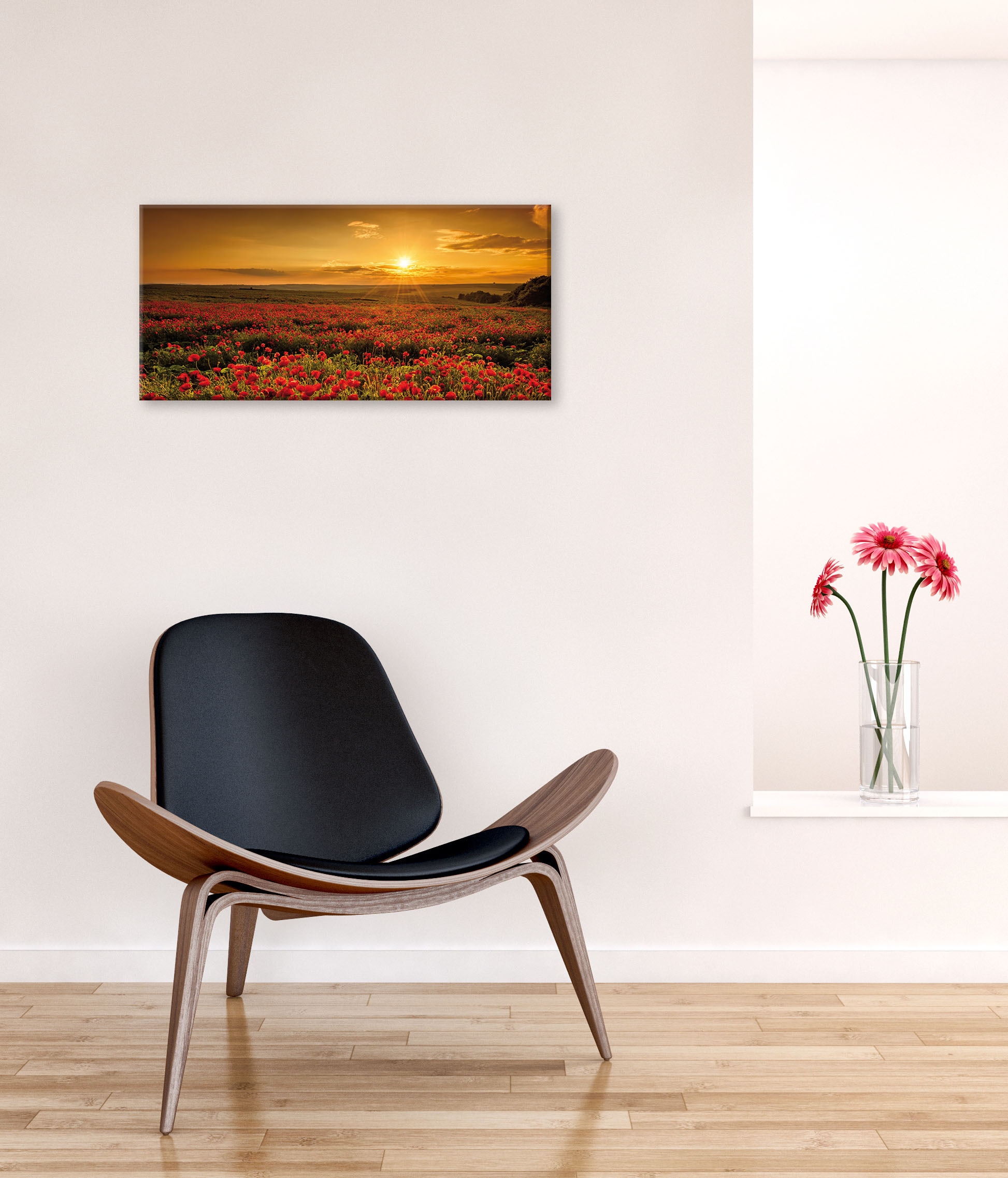 Bönninghoff Leinwandbild, Blumen-Blumenbilder-Blumenwiese-Landschaft-Landsc günstig online kaufen