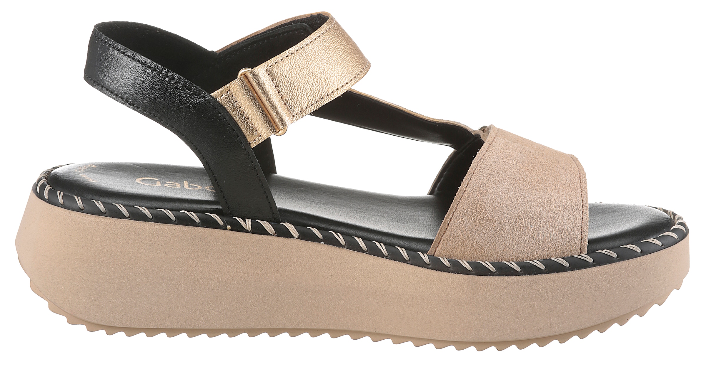 Gabor Sandalette, Plateau, Keil, Riemchensandale mit Best Fitting-Ausstattung