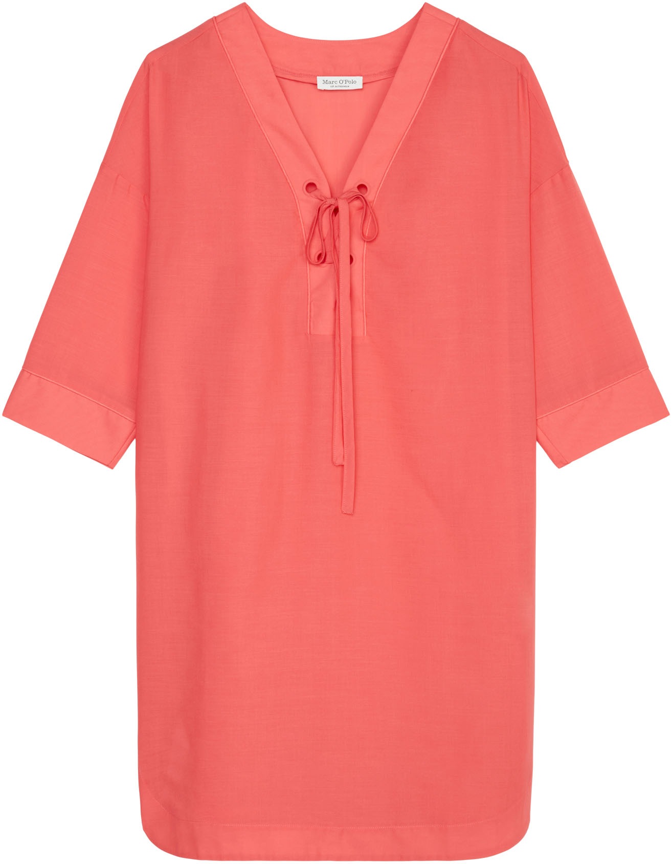 Marc OPolo Strandkleid, leichtes Tunikakleid, seitliche Schlitze, V-Ausschn günstig online kaufen