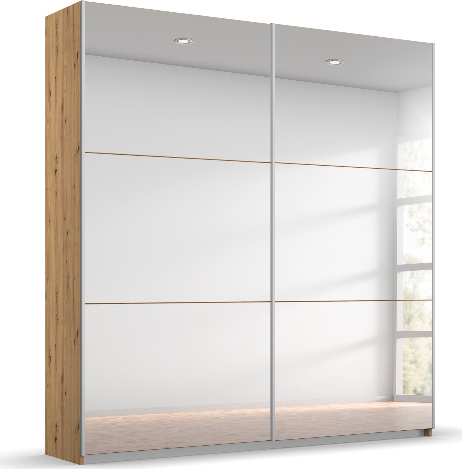 rauch "Kleiderschrank Schrank Garderobe REFLECT" inkl. praktischer Innenausstattung mit viel Stauraum MADE IN GERMANY