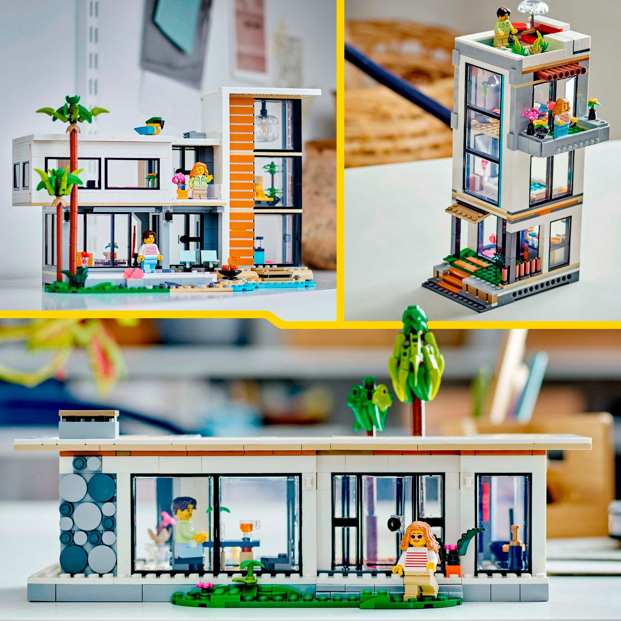 LEGO® Konstruktionsspielsteine »Modernes Haus (31153), LEGO Creator 3in1«, (939 St.), Made in Europe