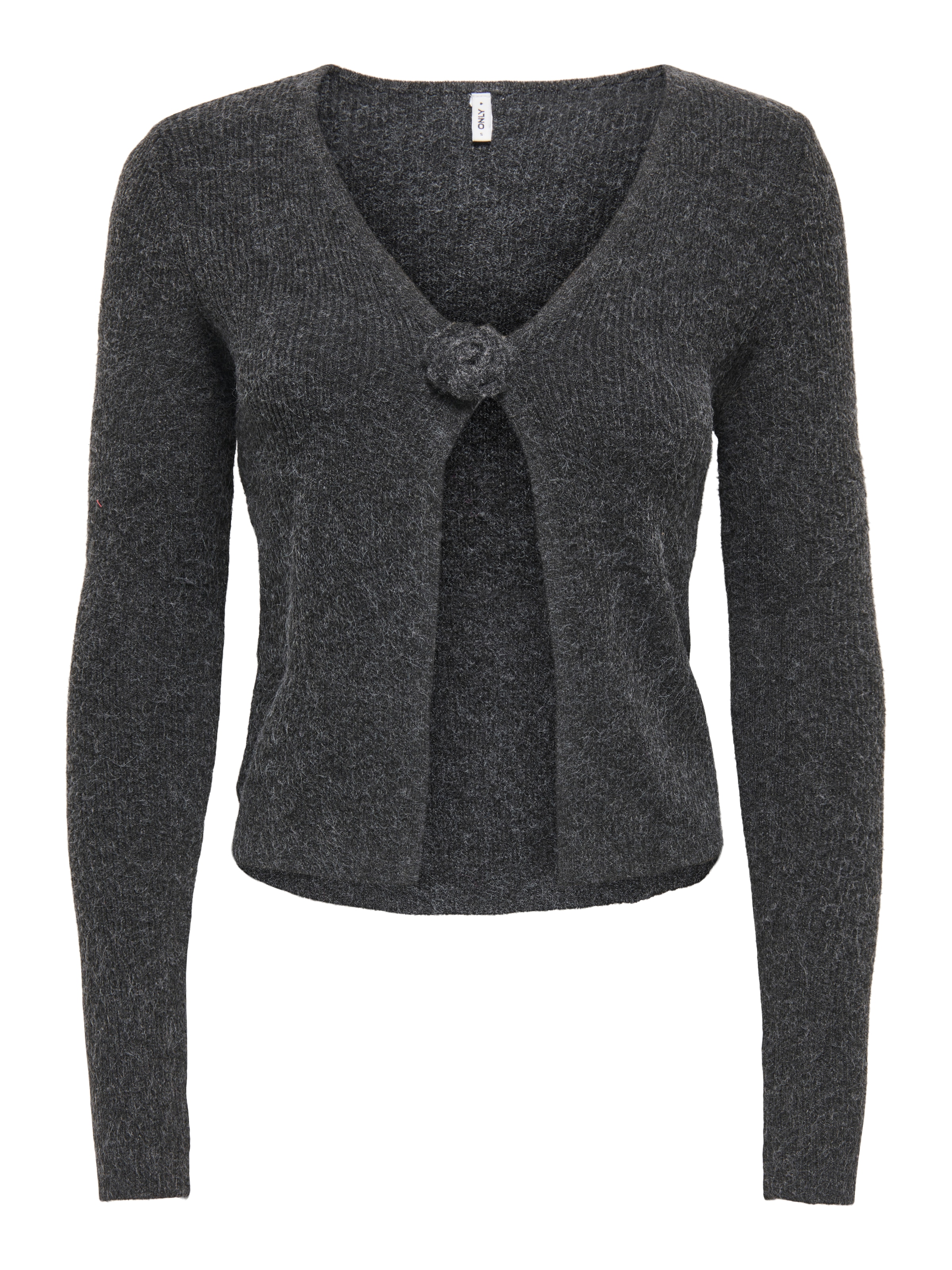 ONLY Strickjacke »ONLRICA LS RIB FLOWER CARDI CC KNT« Materialmix, regular fit