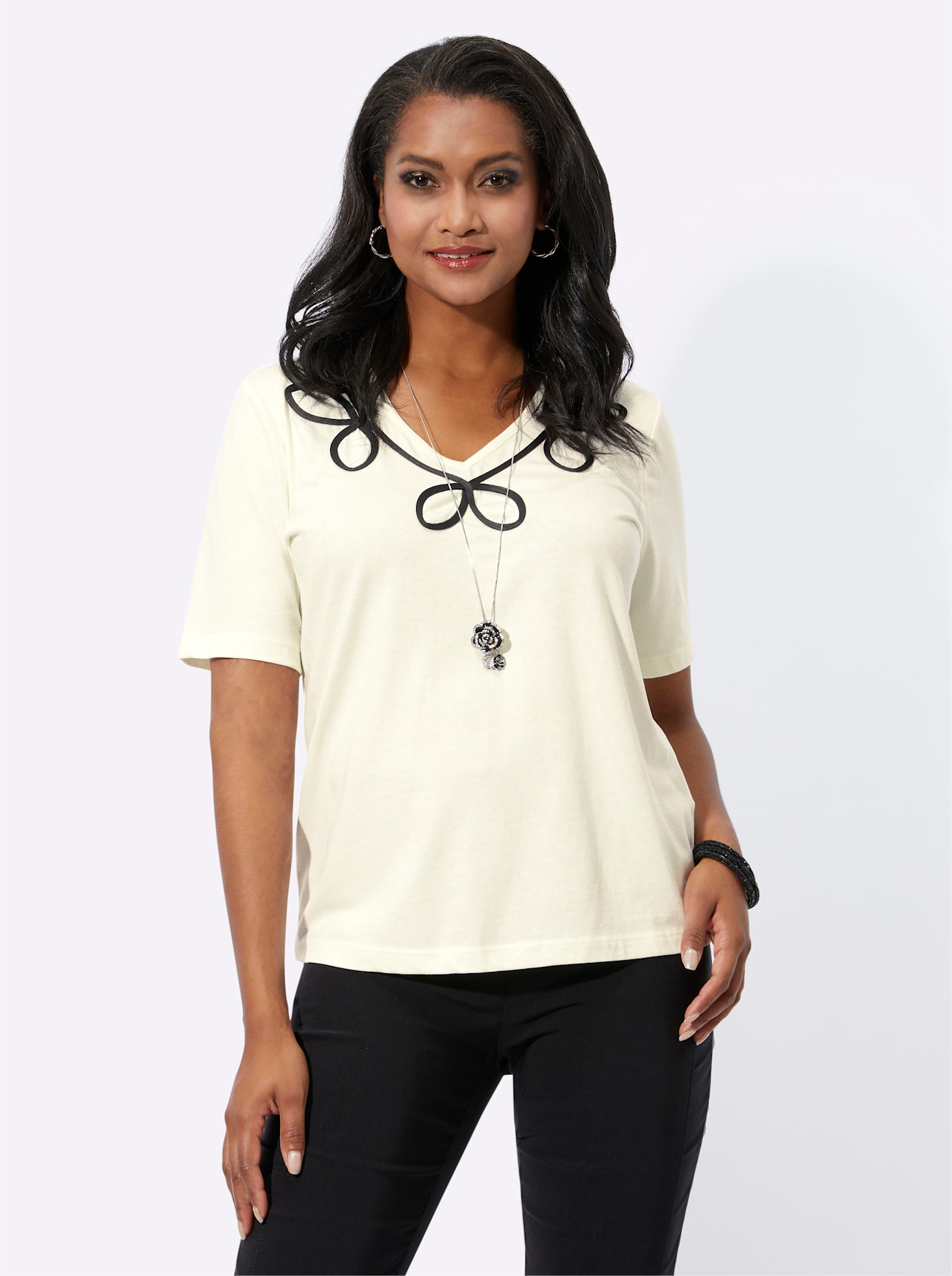 Lady Kurzarmshirt "Kurzarm-Shirt" 1 Stk. tlg. günstig online kaufen