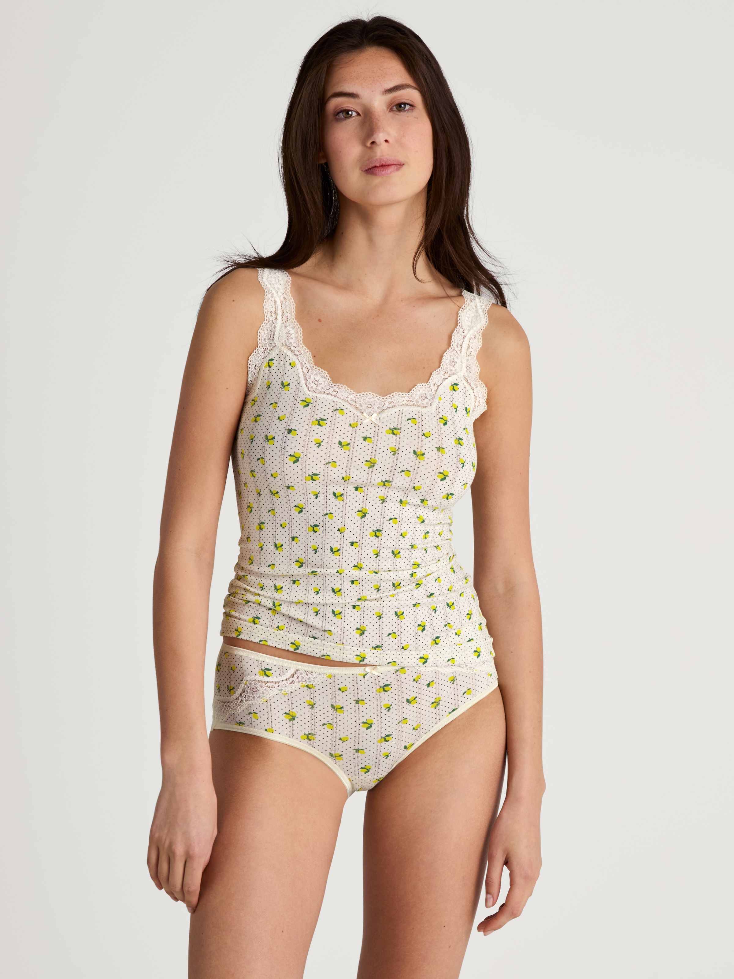 CALIDA Tanktop "Toujours Print", edle Nadelstreifen-Optik, elastisches Jacq günstig online kaufen