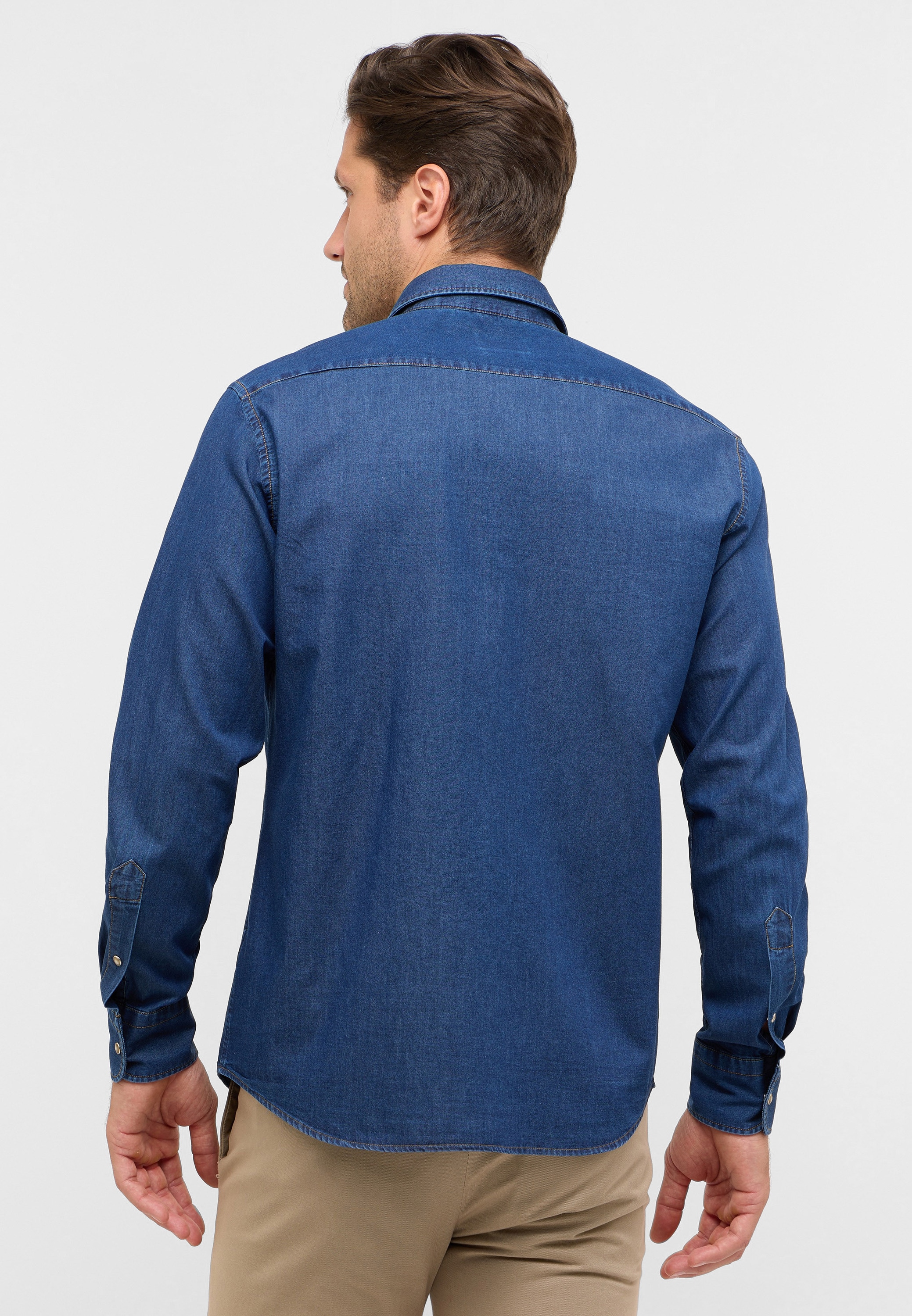 Eterna Langarmhemd »MODERN FIT« EASY IRON (bügelleicht)