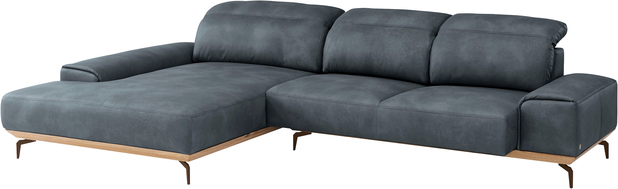 Musterring Wohnlandschaft »MR 2490«, Bronze-Fuß Sitzhöhe 46cm, wahlweise mit Funktionen, Maße 342 x 207 cm