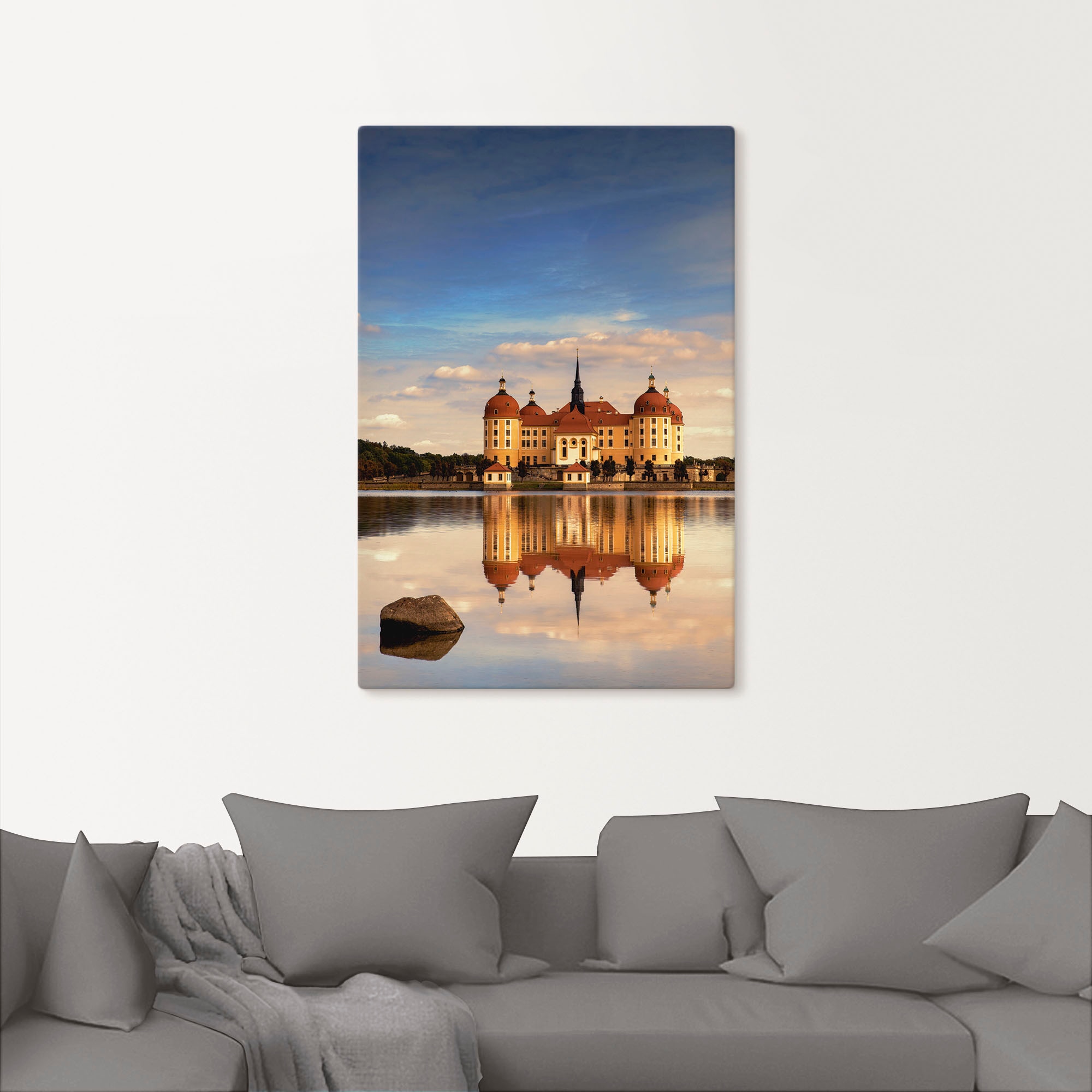 Artland Wandbild »Schloss Moritzburg«, Gebäude, (1 St.), als Alubild,  Leinwandbild, Wandaufkleber oder Poster in versch. Größen bestellen | BAUR