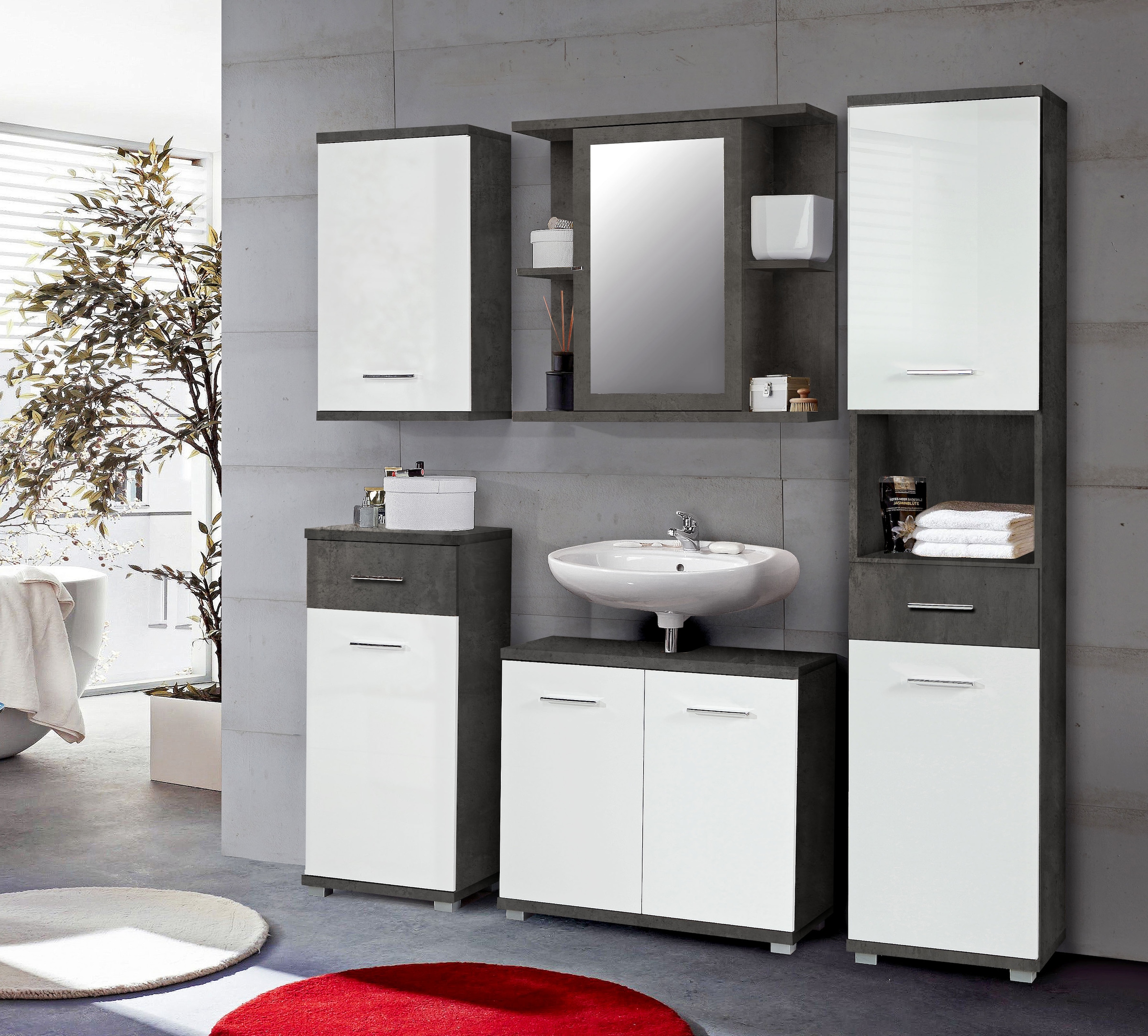 FORTE Spiegelschrank »Champ«, Spiegelschrank, 1 Spiegeltür, viel Stauraum
