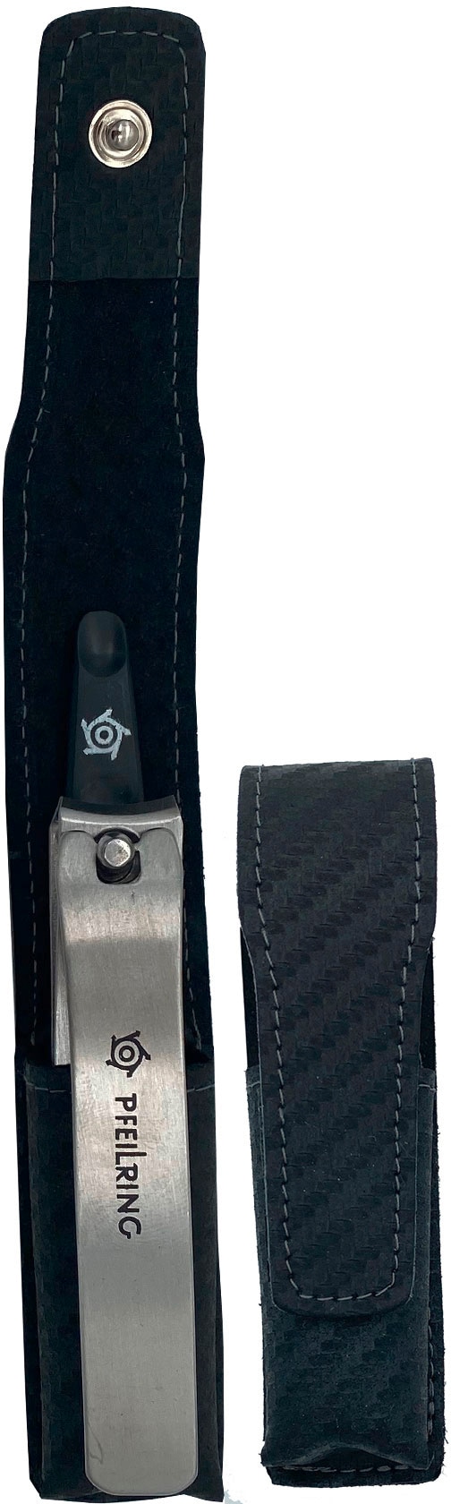 Maniküre-Etui, (2 tlg.), Klappetui in Carbon-Optik