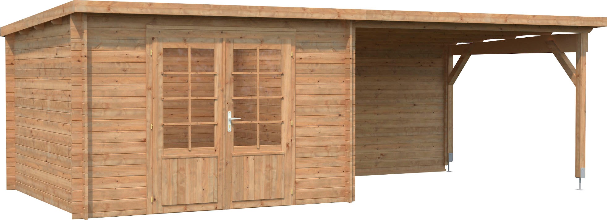 Palmako Gartenhaus "Ella" 8,7+10,0 m², mit Anbaudach günstig online kaufen