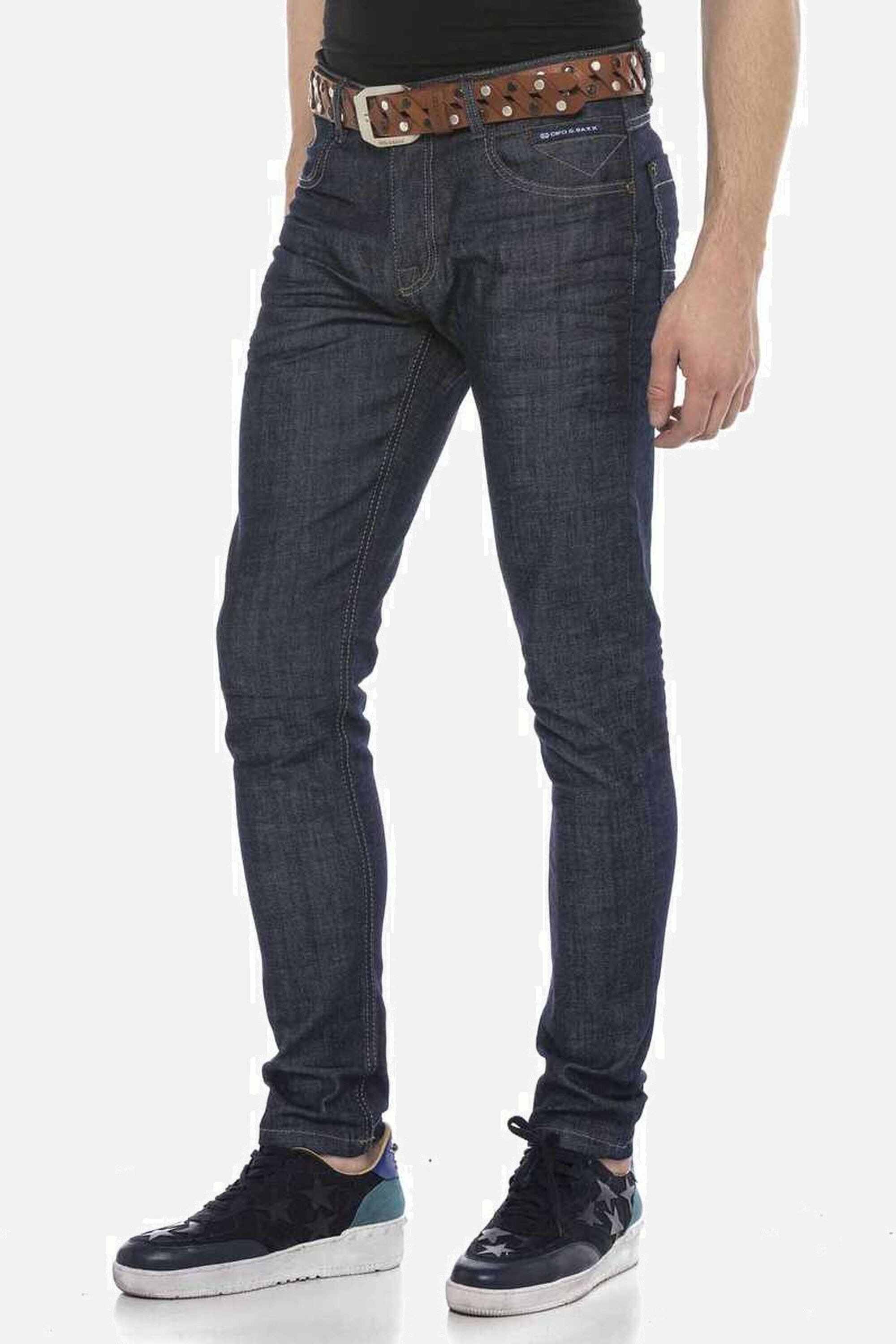 Cipo & Baxx Slim-fit-Jeans »Jeans«, mit Zier-Knopföse, CD538