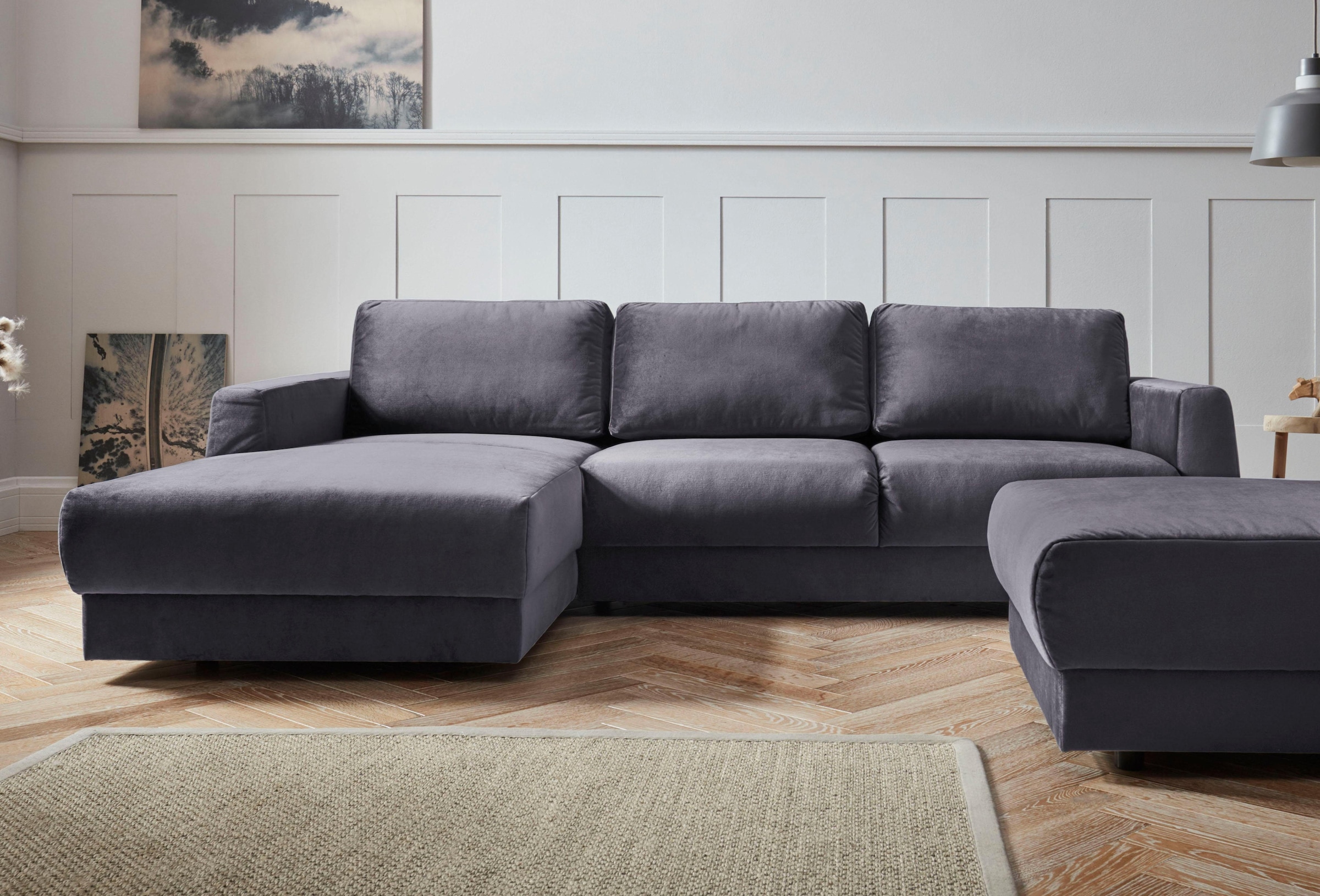 OTTO home Ecksofa "Hobro L-Form" in 3 Bezugsqualitäten in vielen Farben