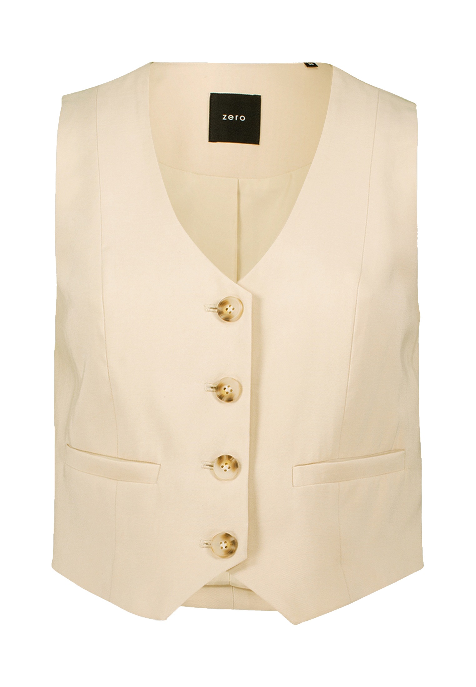 Zero Jackenblazer "zero Damen Weste mit Knopfleiste", Knopfleiste günstig online kaufen