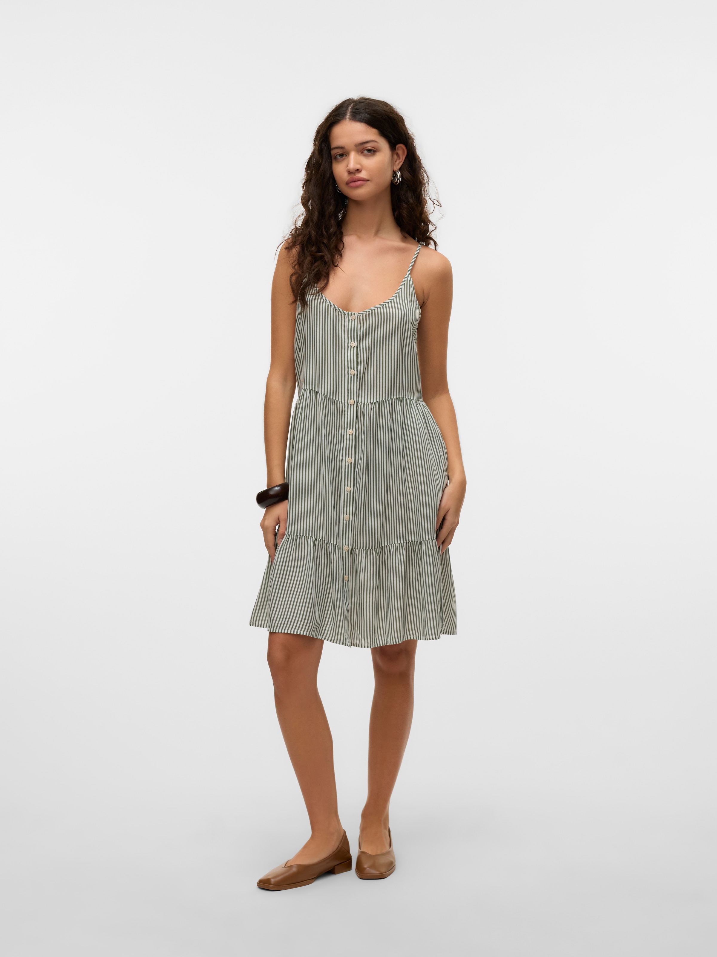 Vero Moda Trägerkleid »VMBUMPY SHORT SINGLET DRESS WVN GA NOOS«
