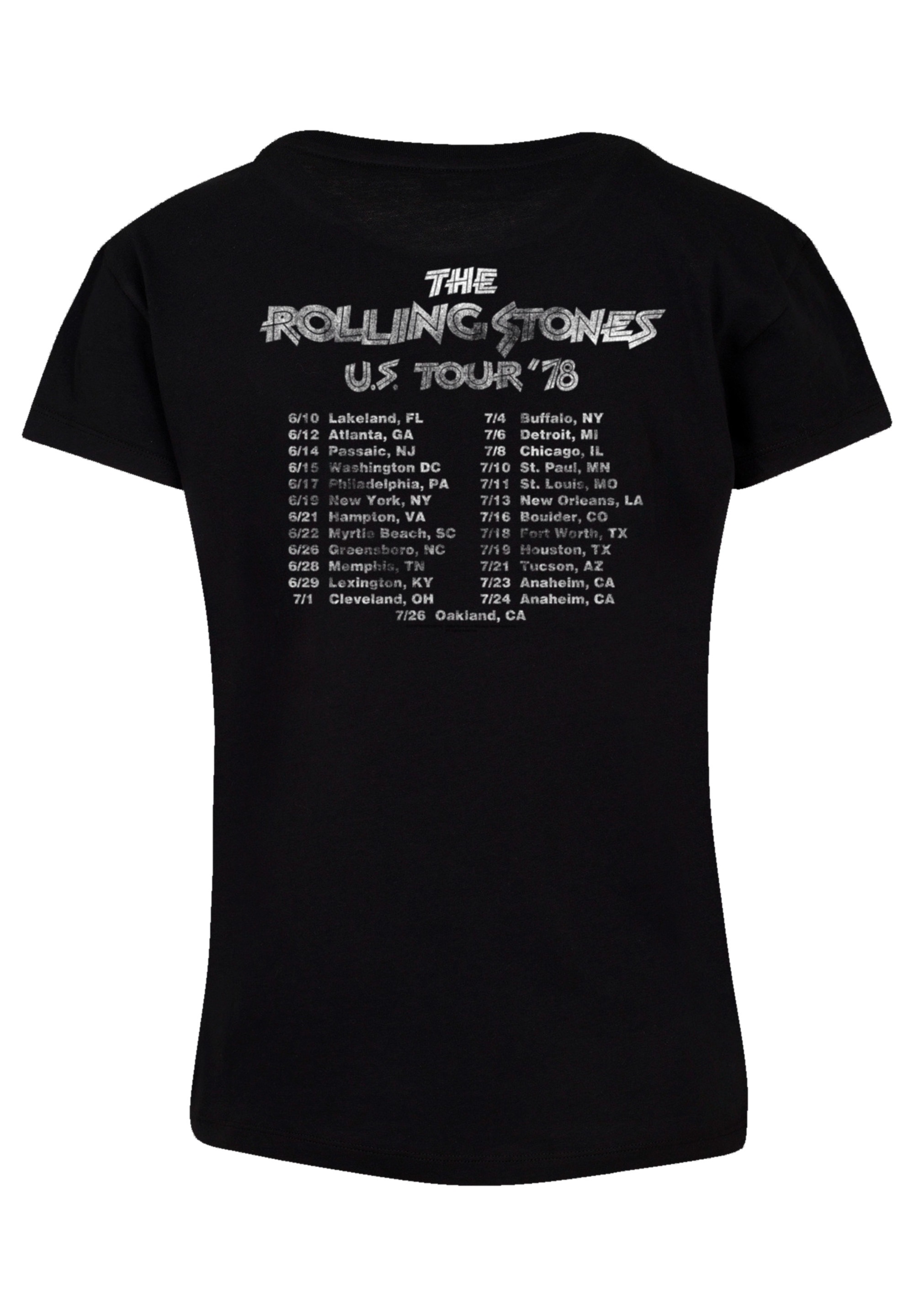 F4NT4STIC T-Shirt »The Rolling Stones US Tour '78«, Print