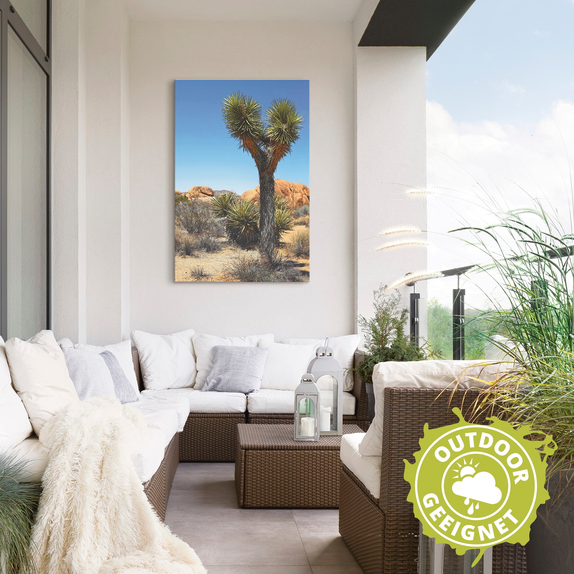 Artland Wandbild »Joshua Tree in der Mojave Wüste II«, Wüste, (1 St.), als Alubild, Leinwandbild, Wandaufkleber oder Poster in versch. Größen